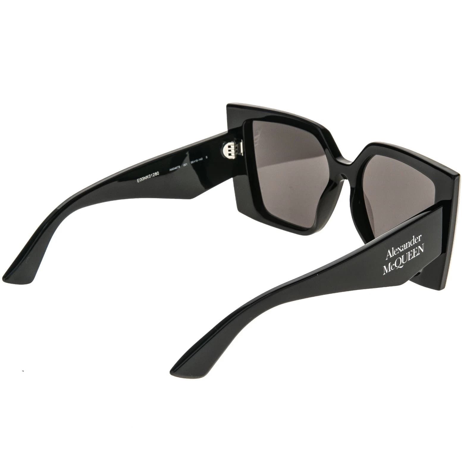 Alexander McQueen ALEXANDER MCQUEEN AM0467S 0467 Black Angular Sunglasses 001 Size ONE SIZE - 2 Thumbnail
