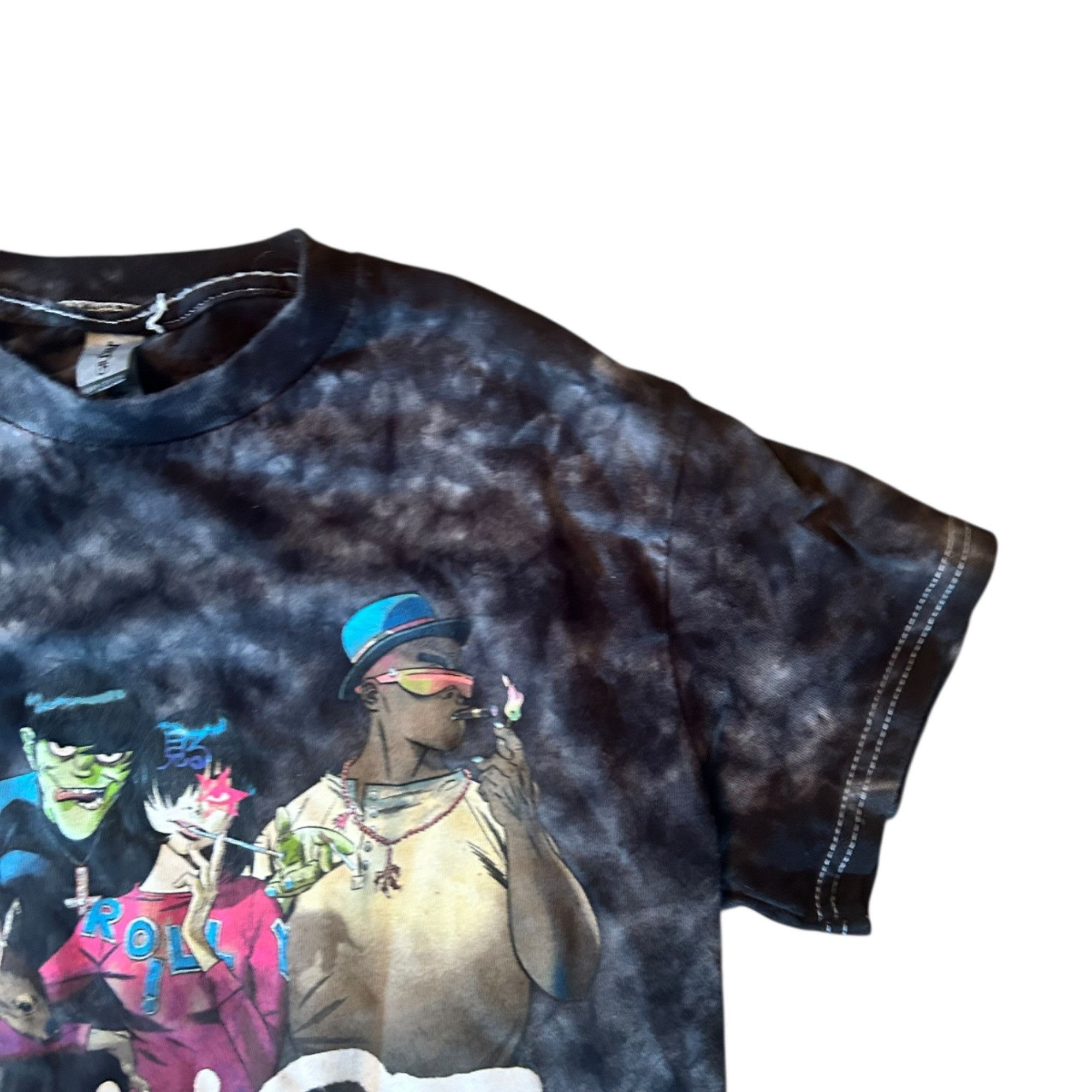 Gildan Gorillaz Tie Dye Band Graphic Music Merch Tee S Size US S / EU 44-46 / 1 - 2 Thumbnail