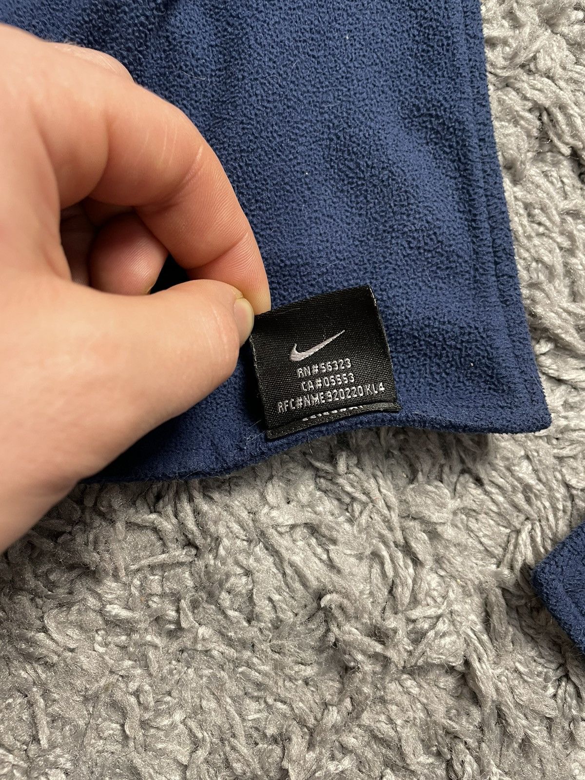 Nike Vintage Nike Swoosh Fleece Blue Scarf Size ONE SIZE - 4 Thumbnail