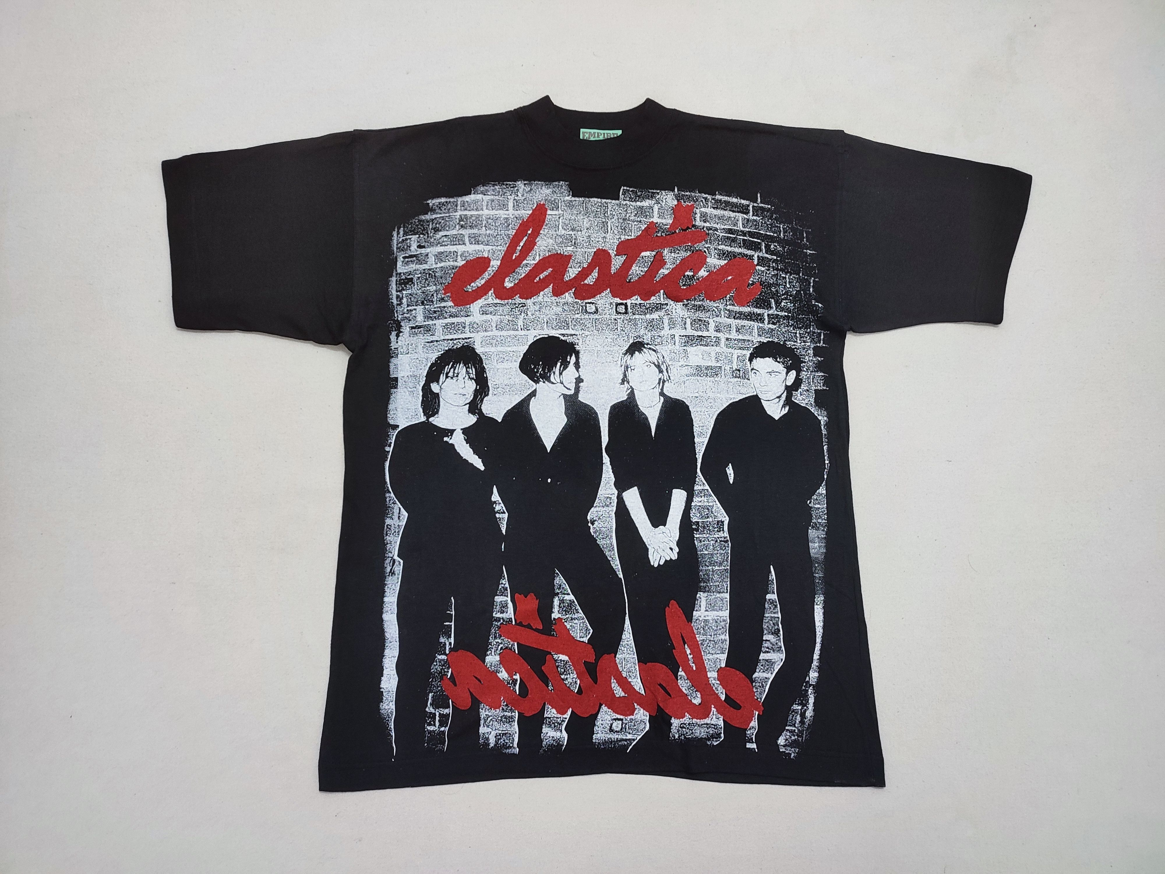 Vintage Nearly Deadstock True Vintage 1990s Elastica Overprint Tee Size US XL / EU 56 / 4 - 1 Thumbnail