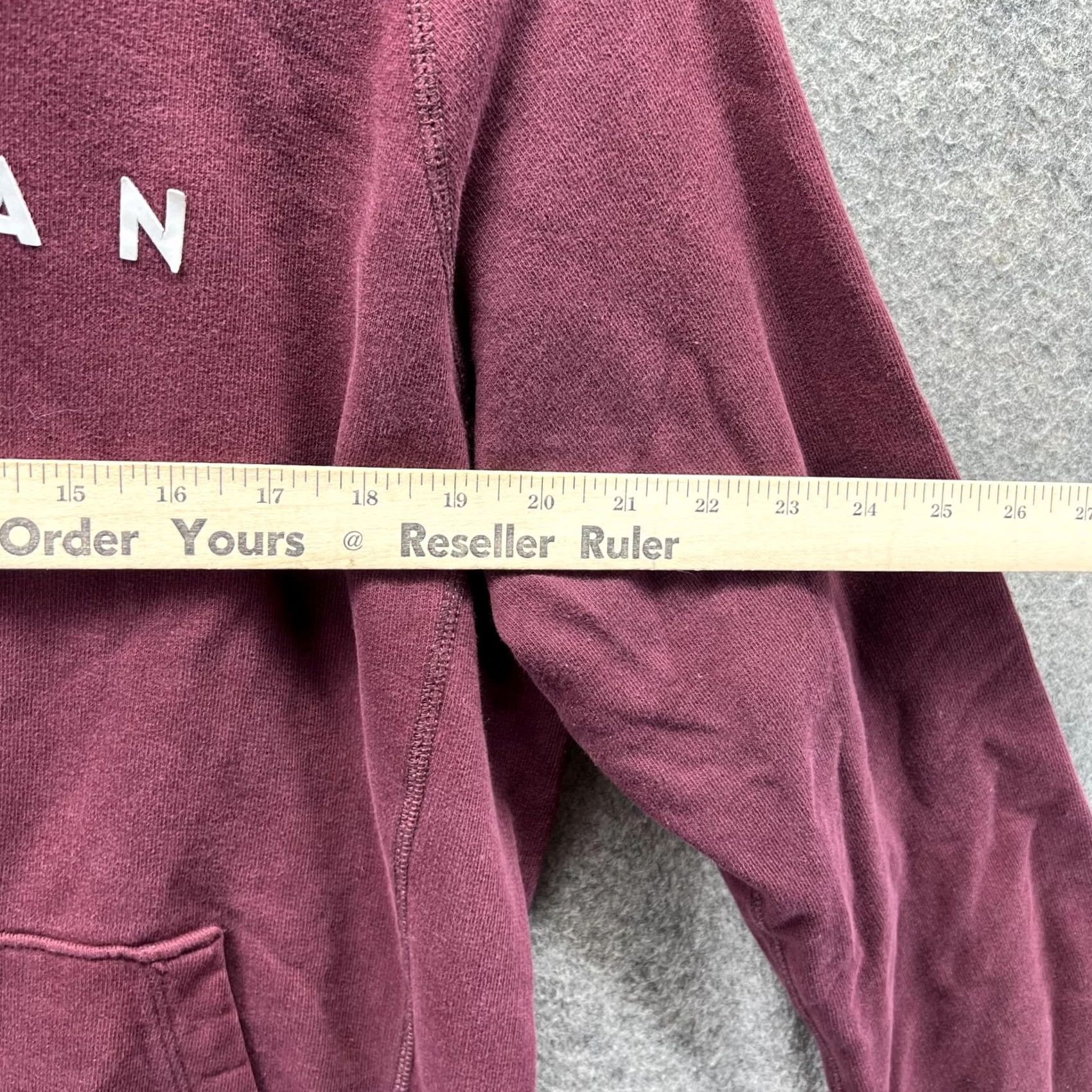 American Eagle Outfitters American Eagle Sweater Hoodie Pullover Fleece Knit Mens Medium Burgundy Red Cotton Sweatshirt Jacket Size US M / EU 48-50 / 2 - 4 Thumbnail