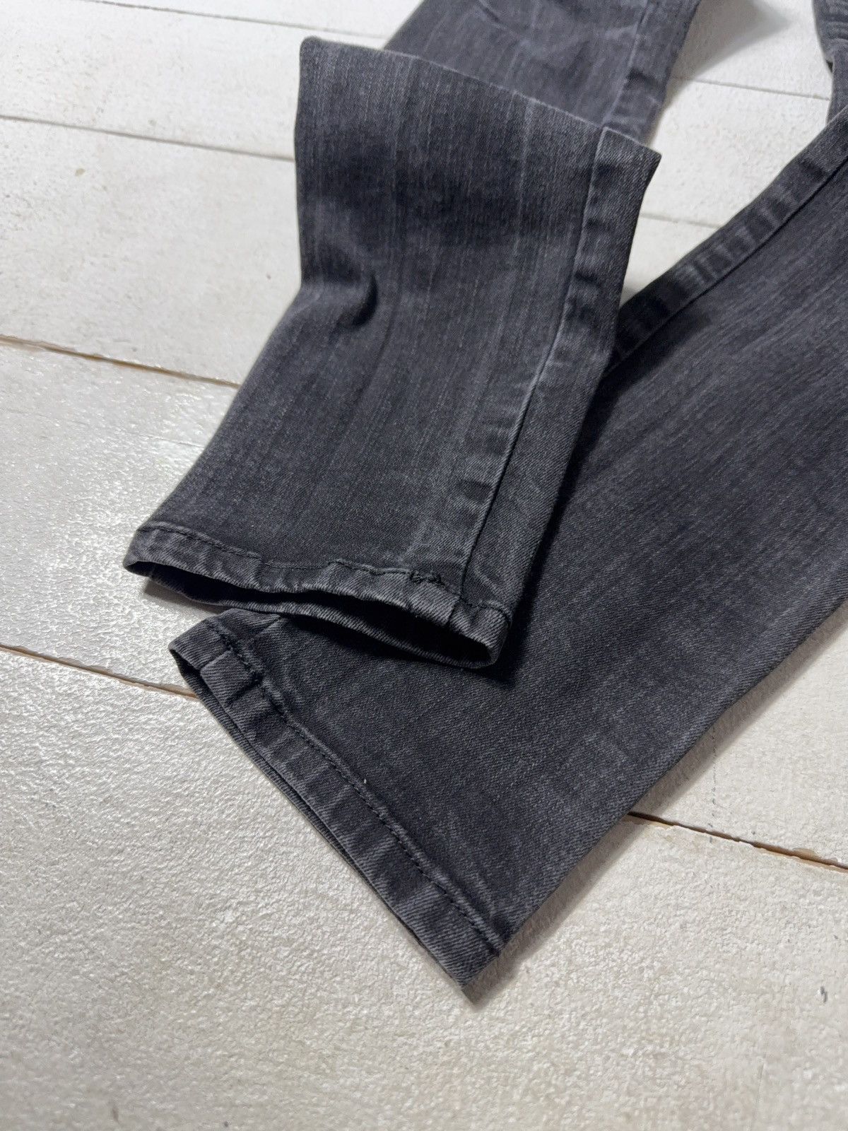 Diesel Luxury Diesel Skinzee Super Slim Skinny Black Stretch Jeans Size 27" / US 4 / IT 40 - 3 Thumbnail