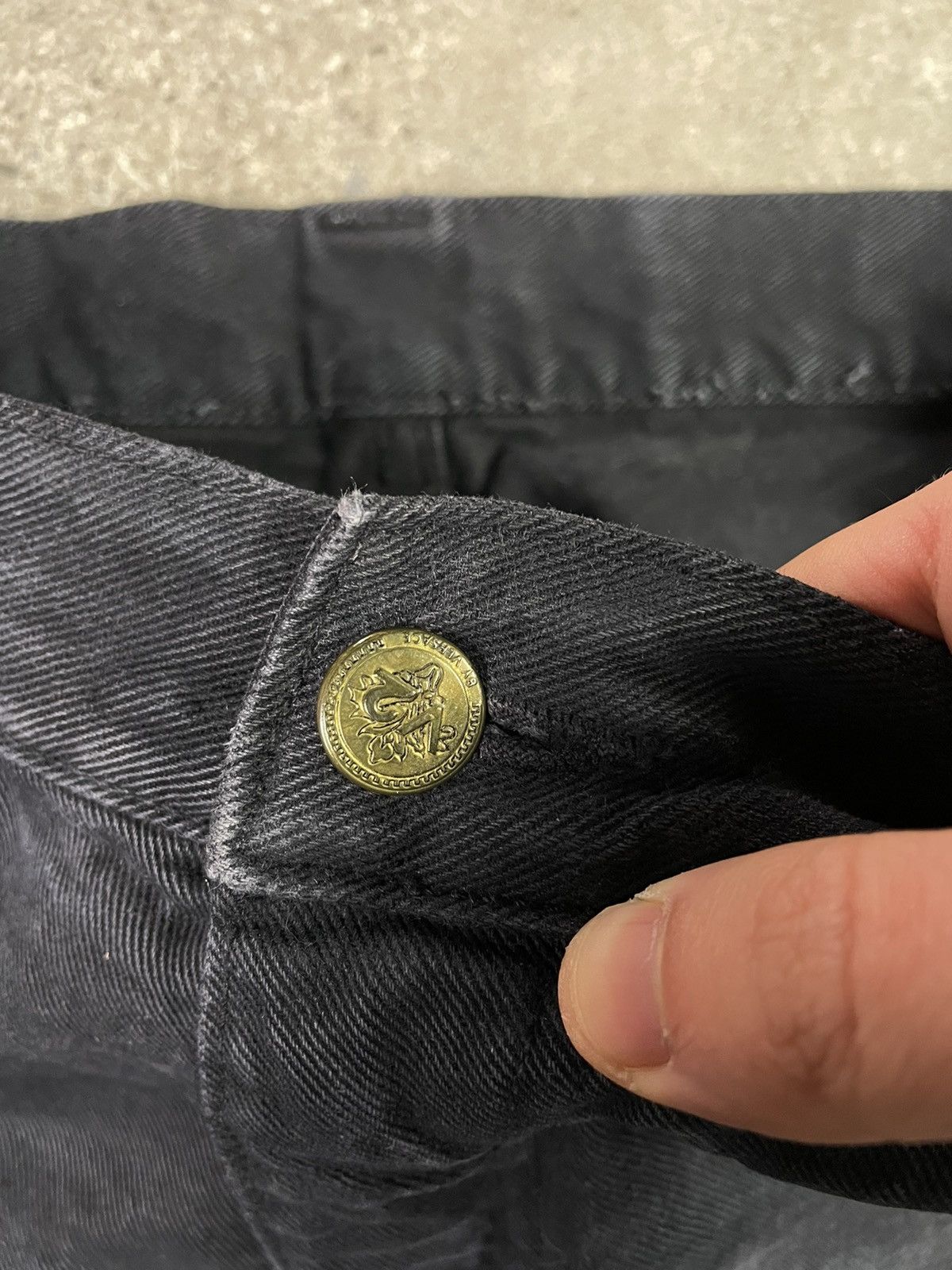 Versace × Vintage 90S Versace Classic V2 Black Faded Relaxed Denim Jeans Pants Size US 34 / EU 50 - 3 Thumbnail