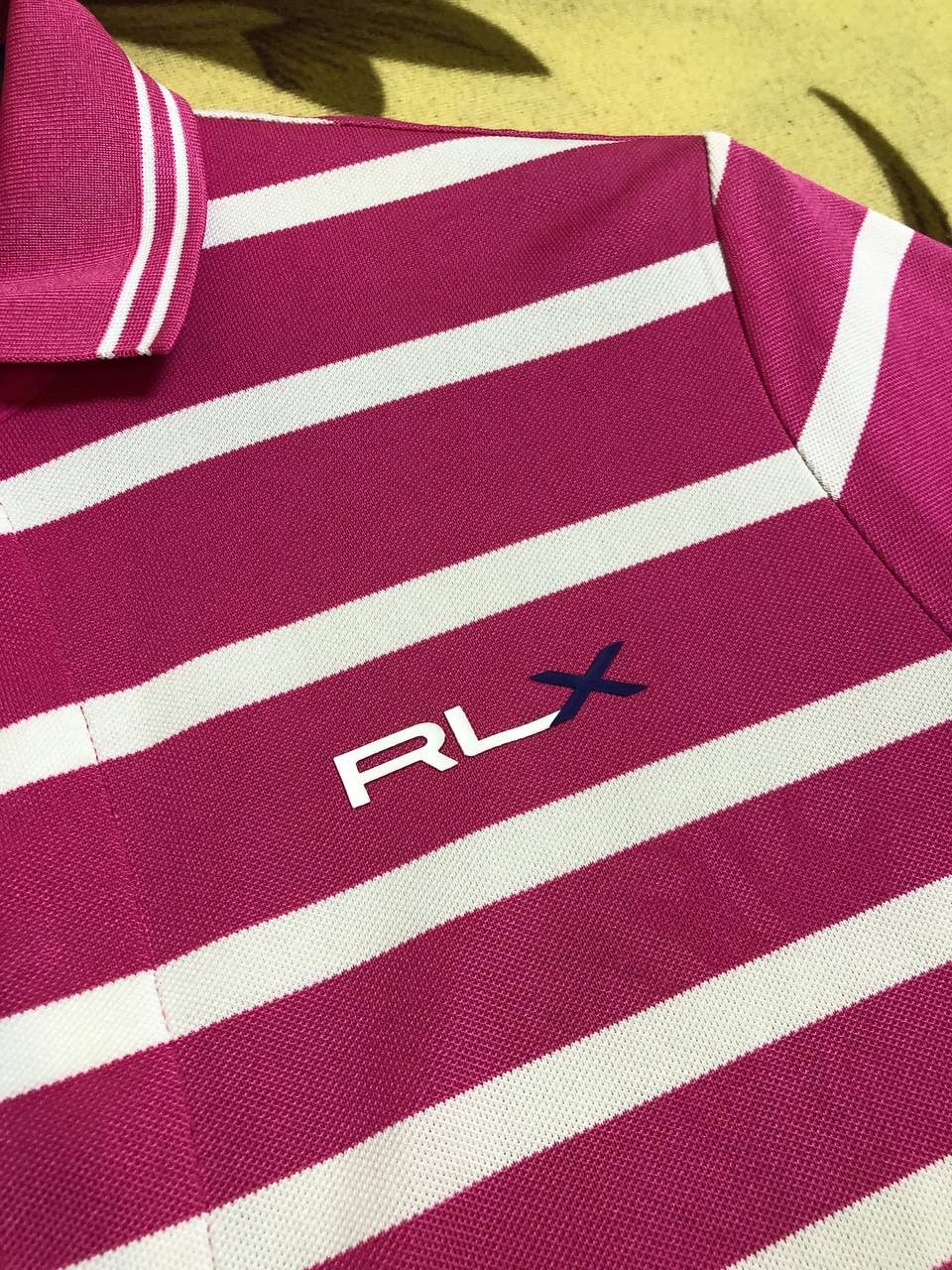 RLX Ralph Lauren RLX Ralph Lauren striped Short Sleeve Pink Shirt polo Size US M / EU 48-50 / 2 - 6 Thumbnail