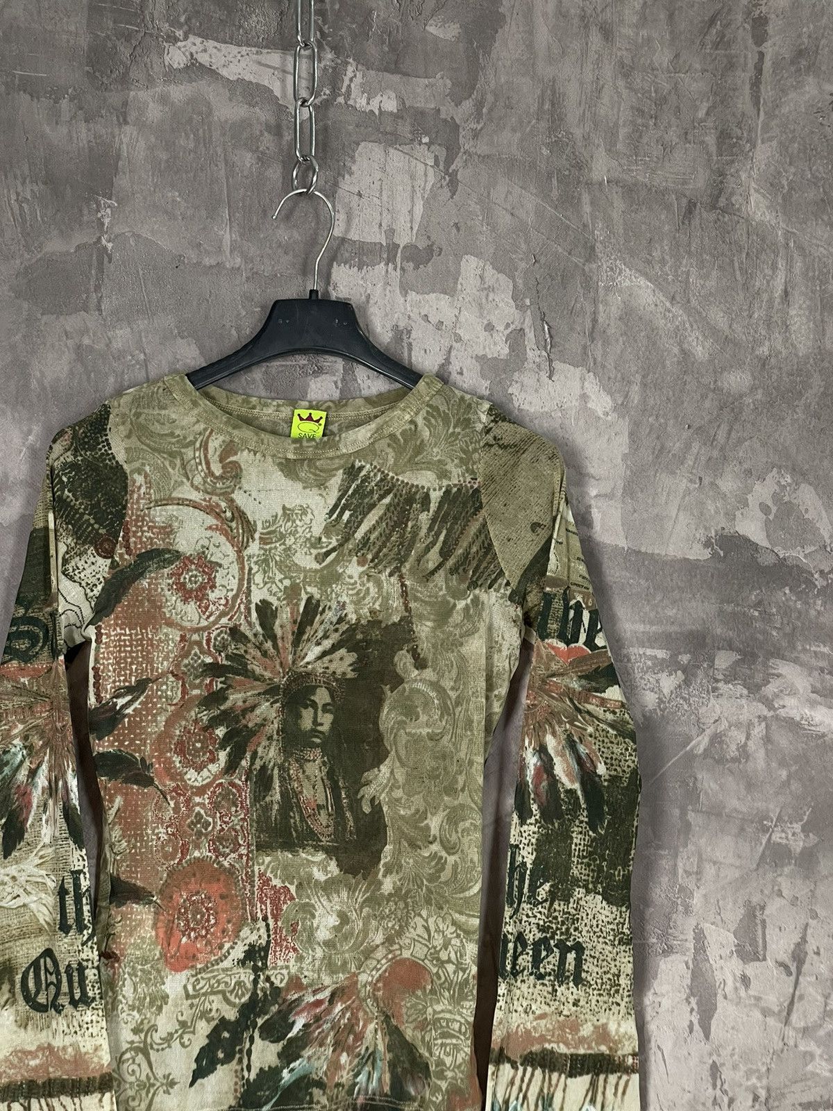 Japanese Brand Vintage Save The Queen Long Sleeve Overprinted T shirt 90s Size M / US 6-8 / IT 42-44 - 4 Thumbnail