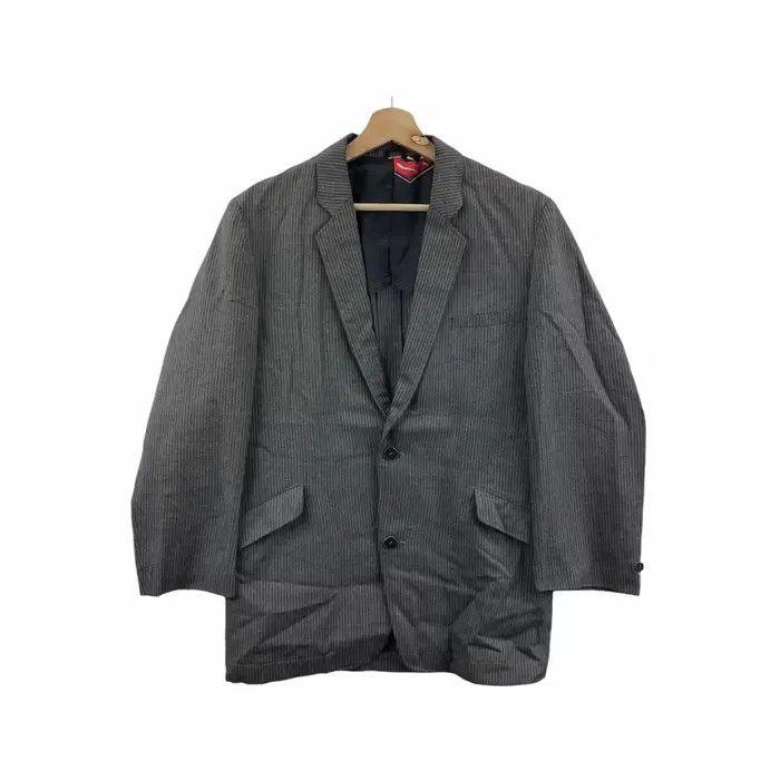 Japanese Brand Vtg FUJIN RAIJIN JAPAN Striped Wool Blazer Sport Coat Suit Size 46R - 2 Thumbnail