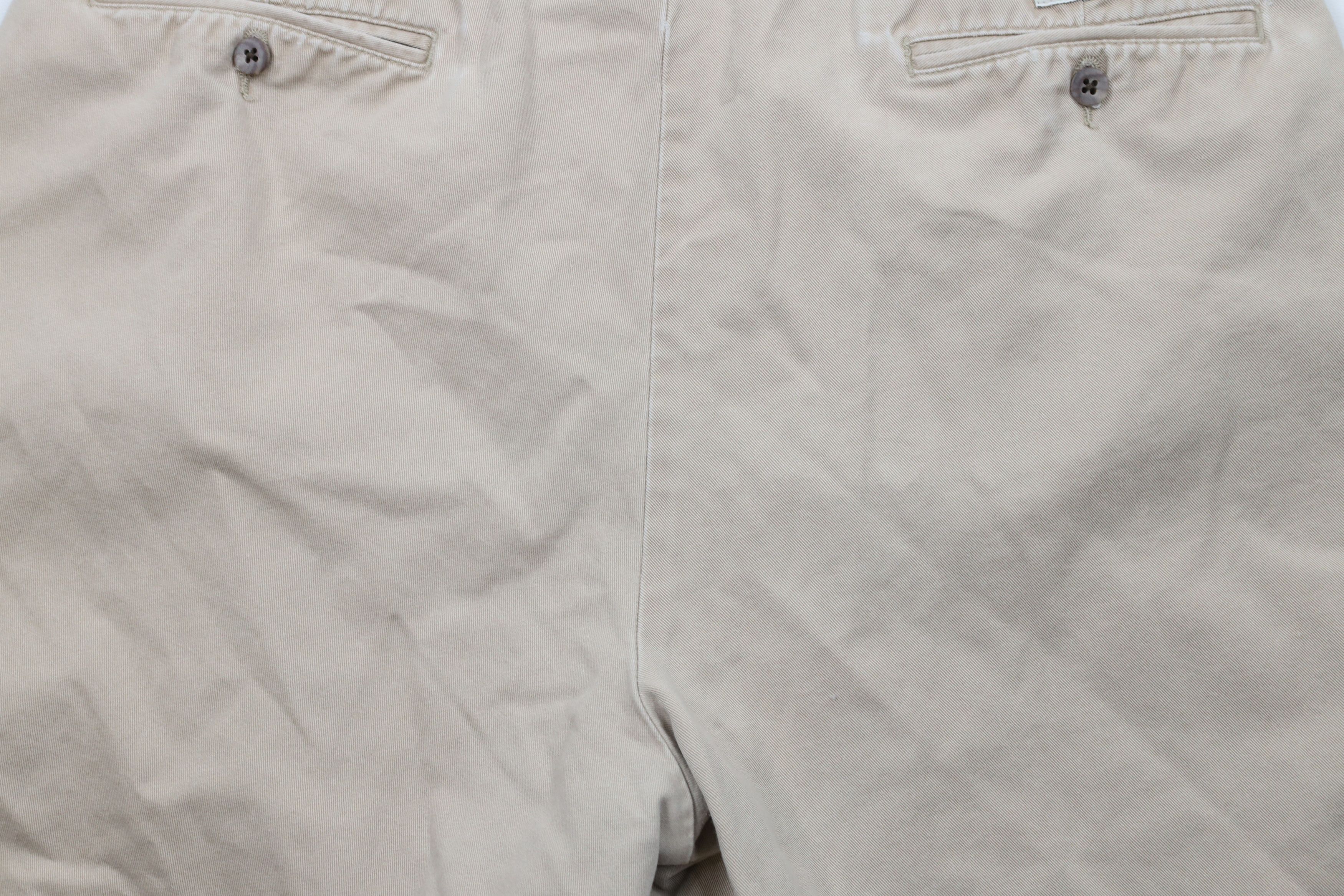 Ralph Lauren × Vintage Vintage 90s Ralph Lauren Above Knee Chino Shorts Beige Size US 32 / EU 48 - 12 Thumbnail