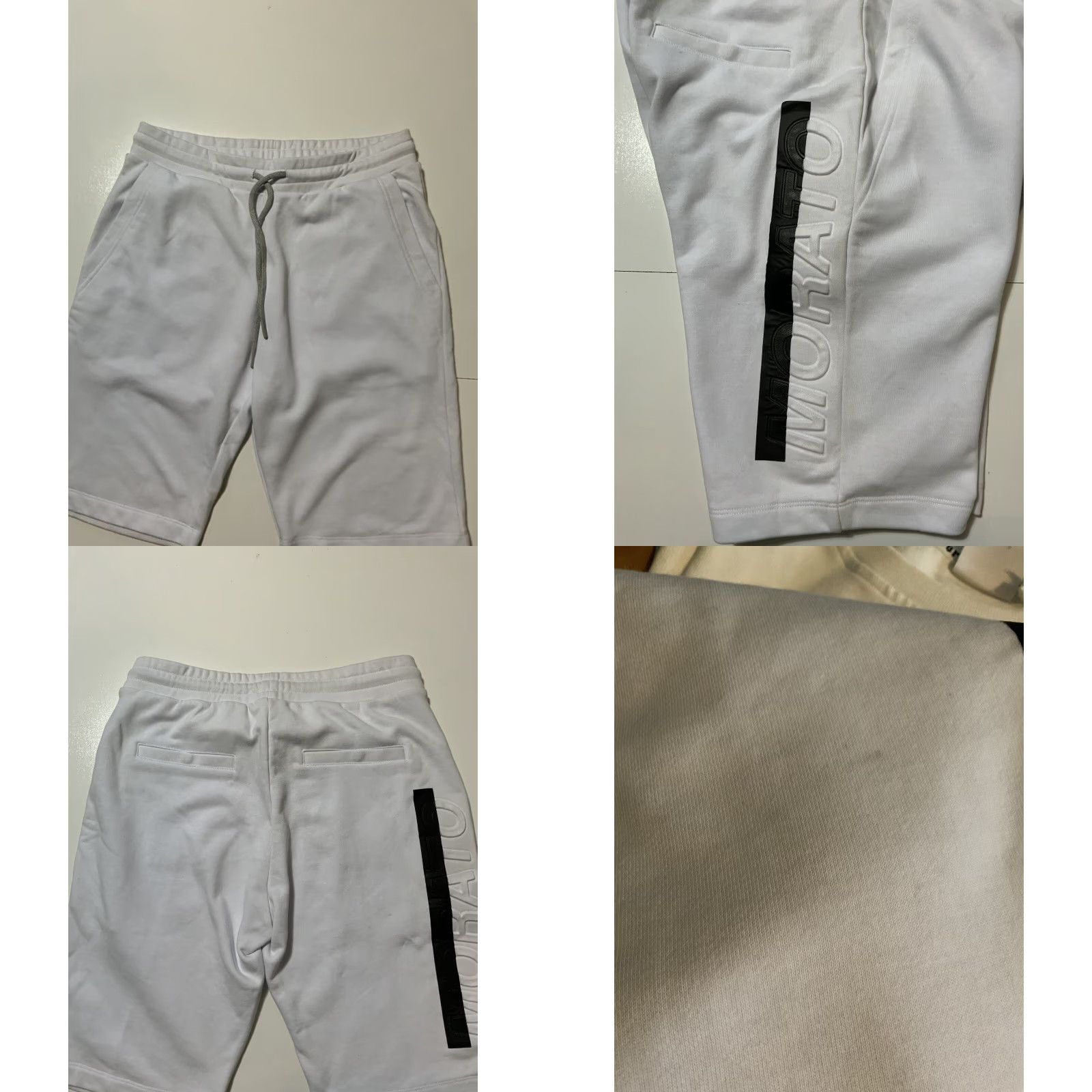 Antony Morato ANTONY MORATO Lifted Lettering Spellout White Terry Fleece Sweat Shorts SZ L Sweat Shorts Men White L Size US 33 - 8 Thumbnail