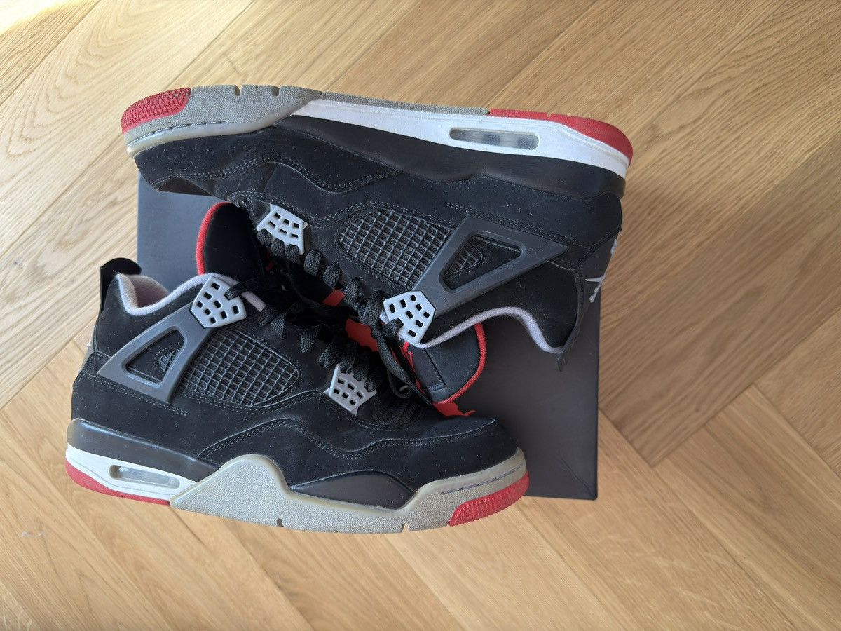 Nike Nike Air Jordan 4 Retro Bred (2019) Size US 10 / EU 43 - 3 Thumbnail