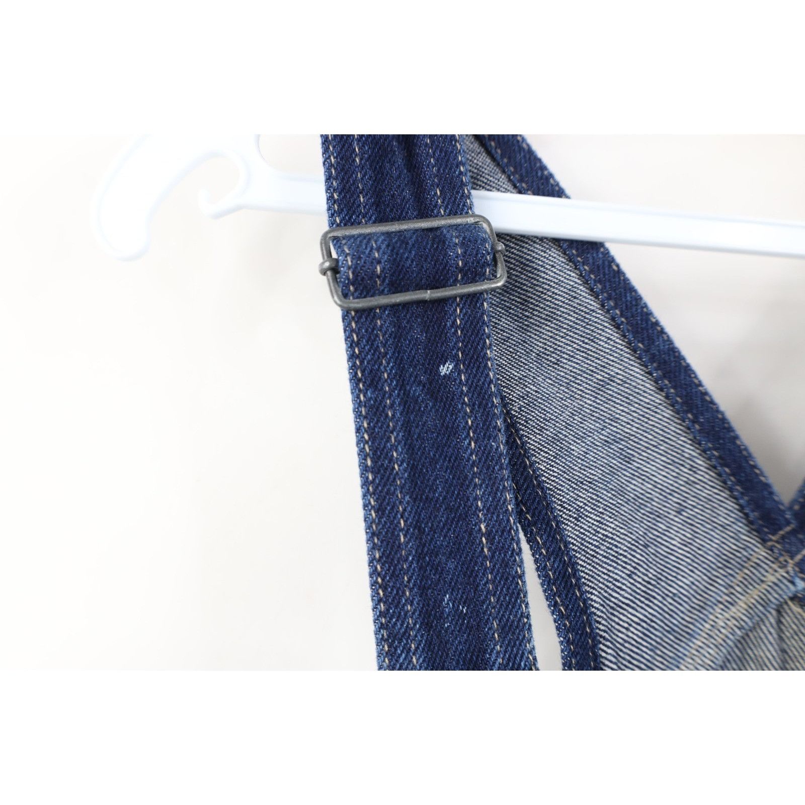 Vintage Vintage Y2K Streetwear Babydoll Wide Leg Denim Overalls Size 28" / US 6 / IT 42 - 9 Thumbnail