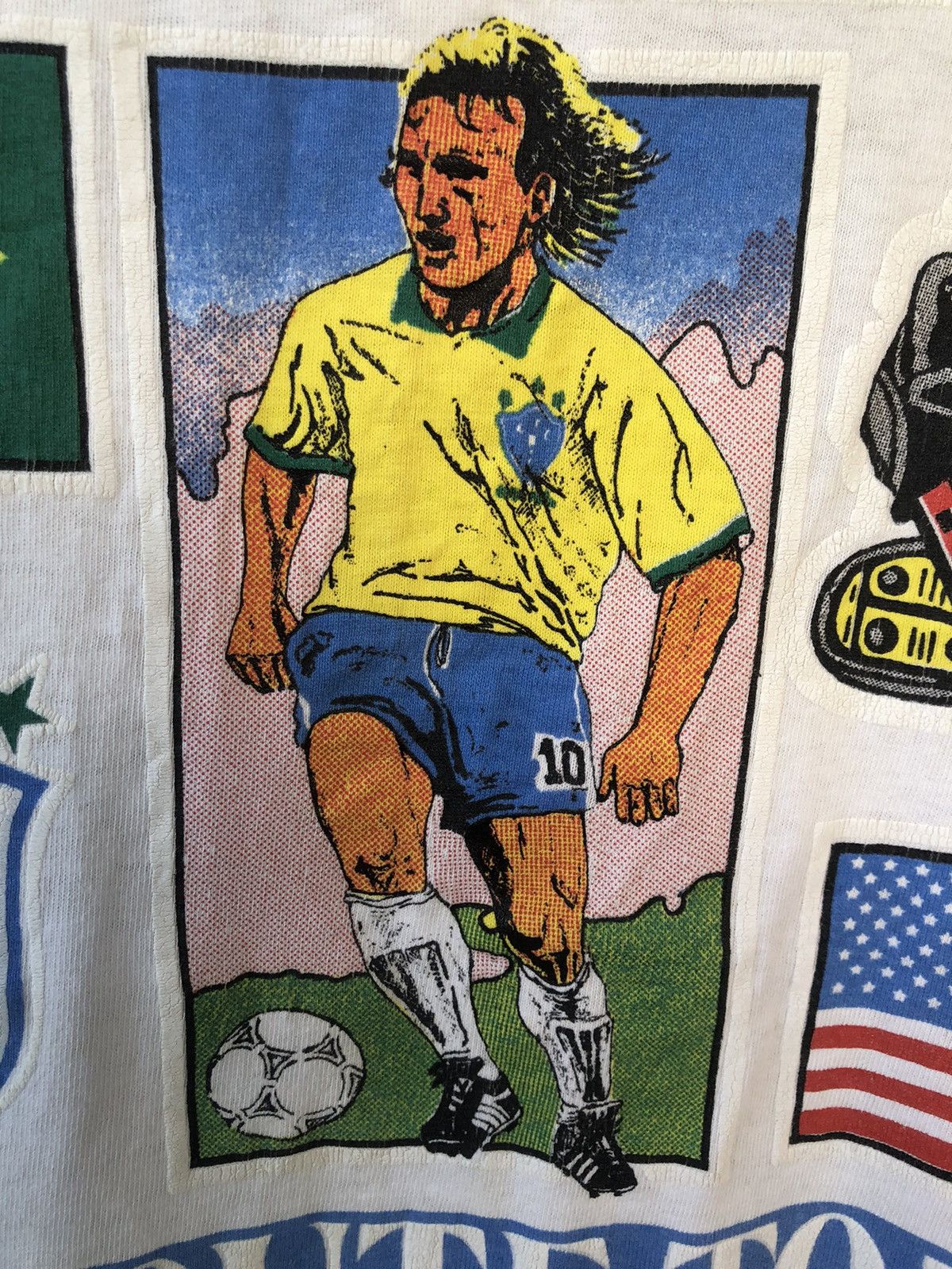 Other Vintage 90s BRASIL Route To 94 Football Tee Size US L / EU 52-54 / 3 - 4 Thumbnail