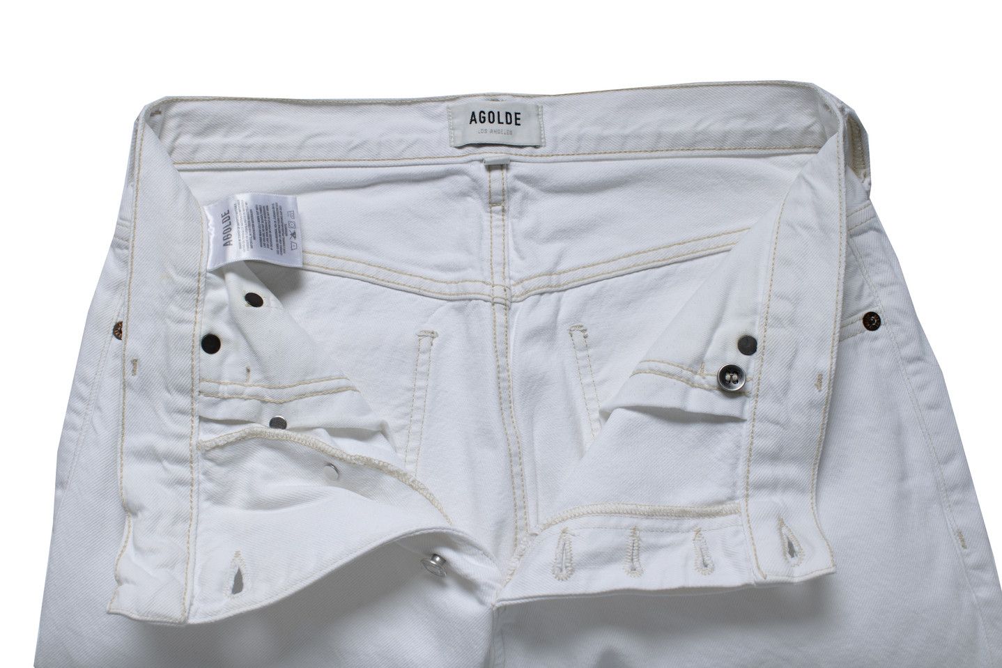 Agolde Agolde, white criss cross jeans Size 26" / US 2 / IT 38 - 11 Thumbnail