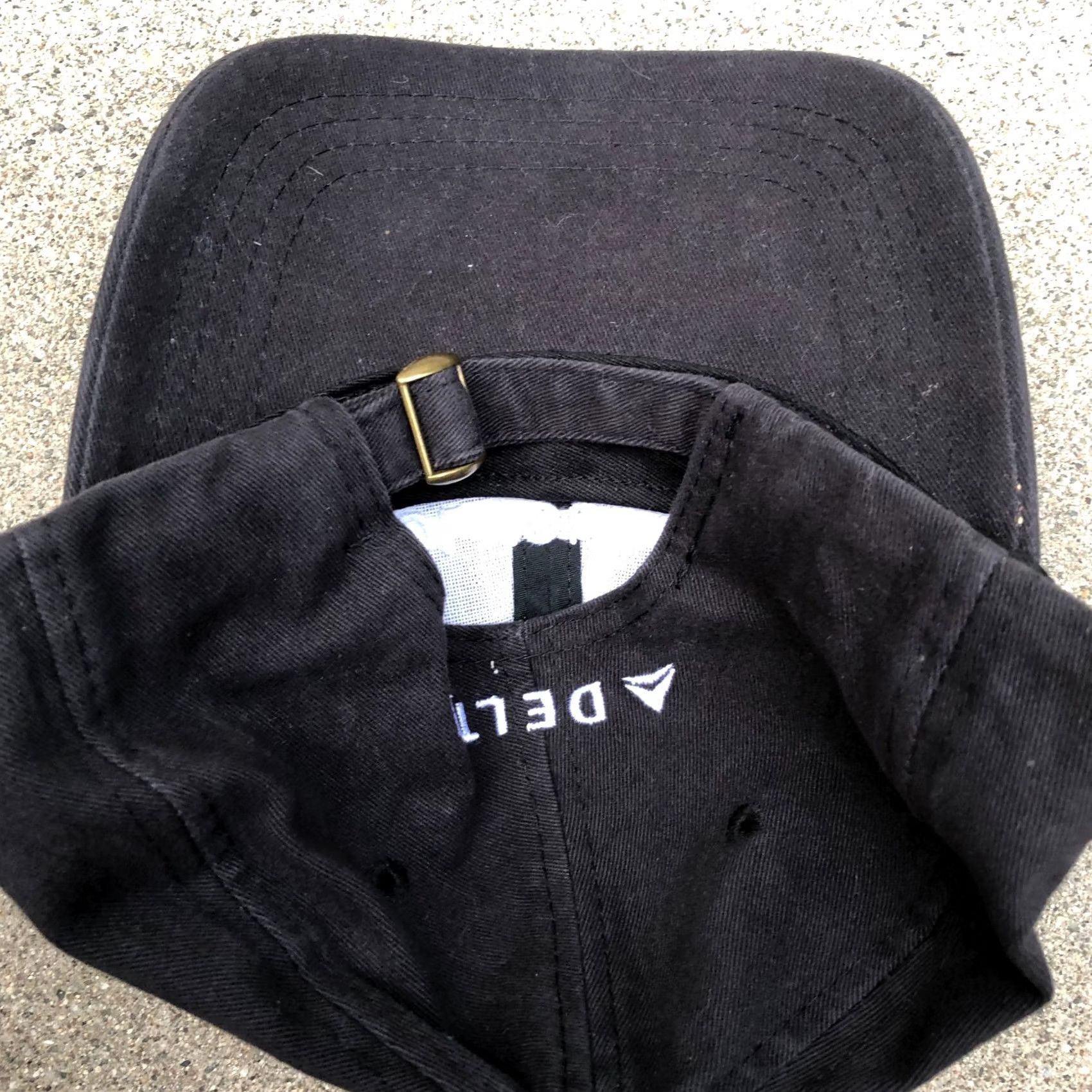 Delta VINTAGE Delta Airlines Hat Men One Size Black Adjustable Cap Size ONE SIZE - 3 Thumbnail