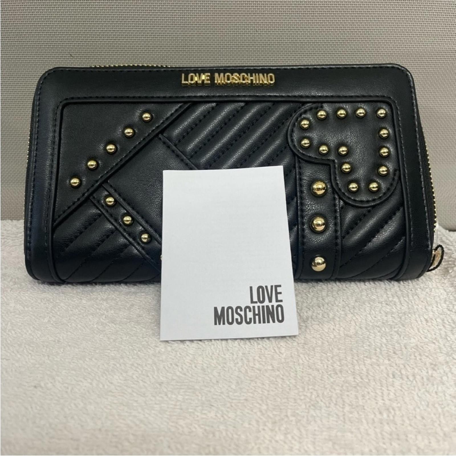 Love Moschino Love Moschino Black Wallet With Gold Accents NWT Size ONE SIZE - 2 Thumbnail