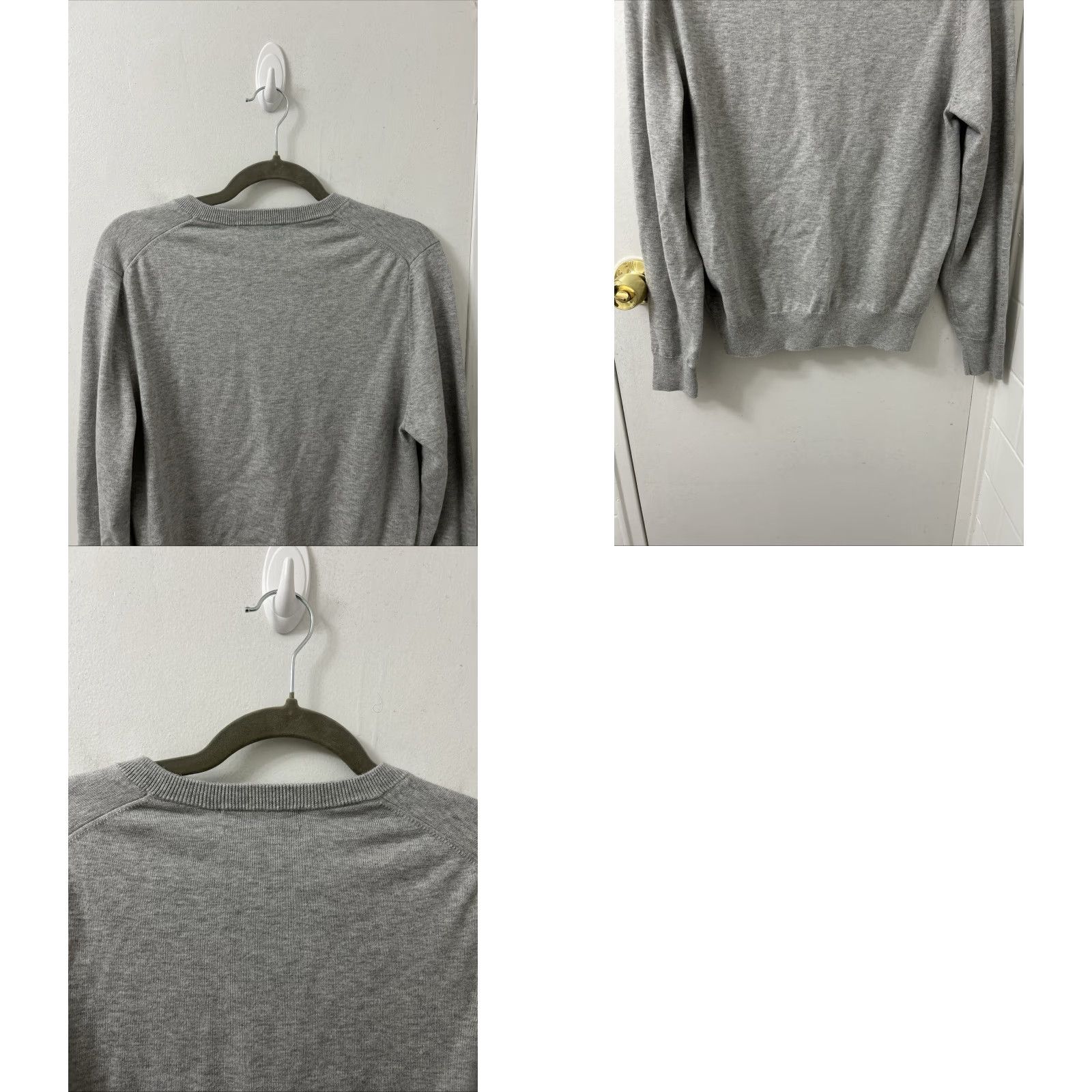 Brooks Brothers Brooks Brothers Sweater Mens Small Gray V-Neck Pullover 100% Supima Cotton L/S Regular Fit Size US S / EU 44-46 / 1 - 8 Thumbnail