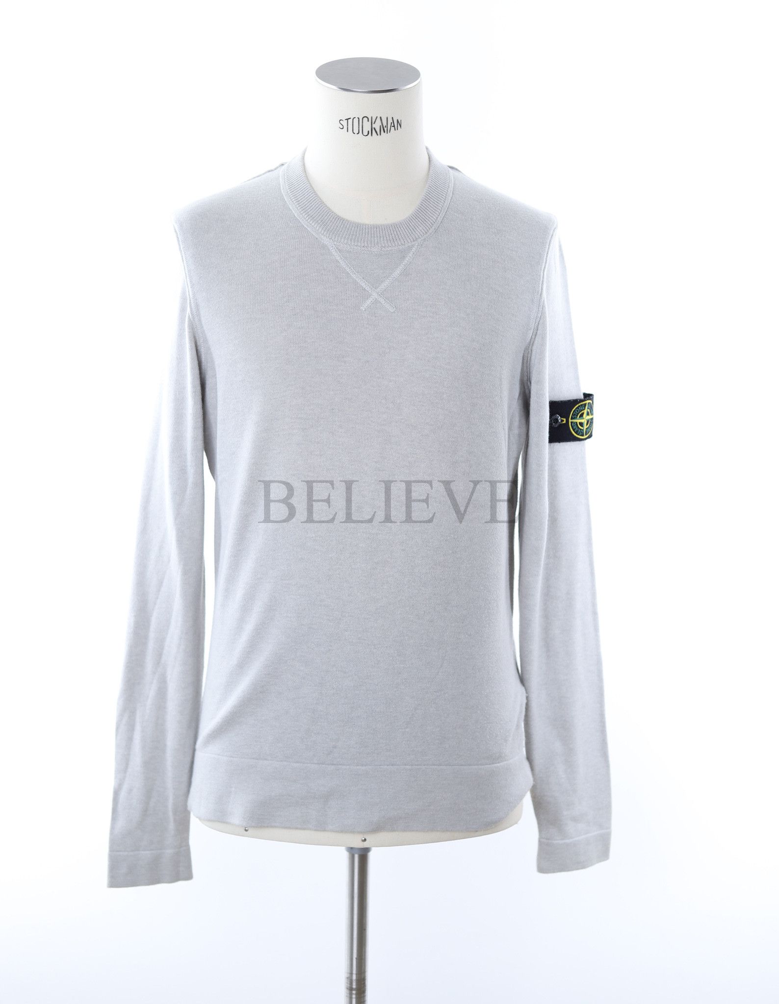 image of Stone Island Longsleeve Beige With Badge Art.6715573D8 209, Men's (Size Small)