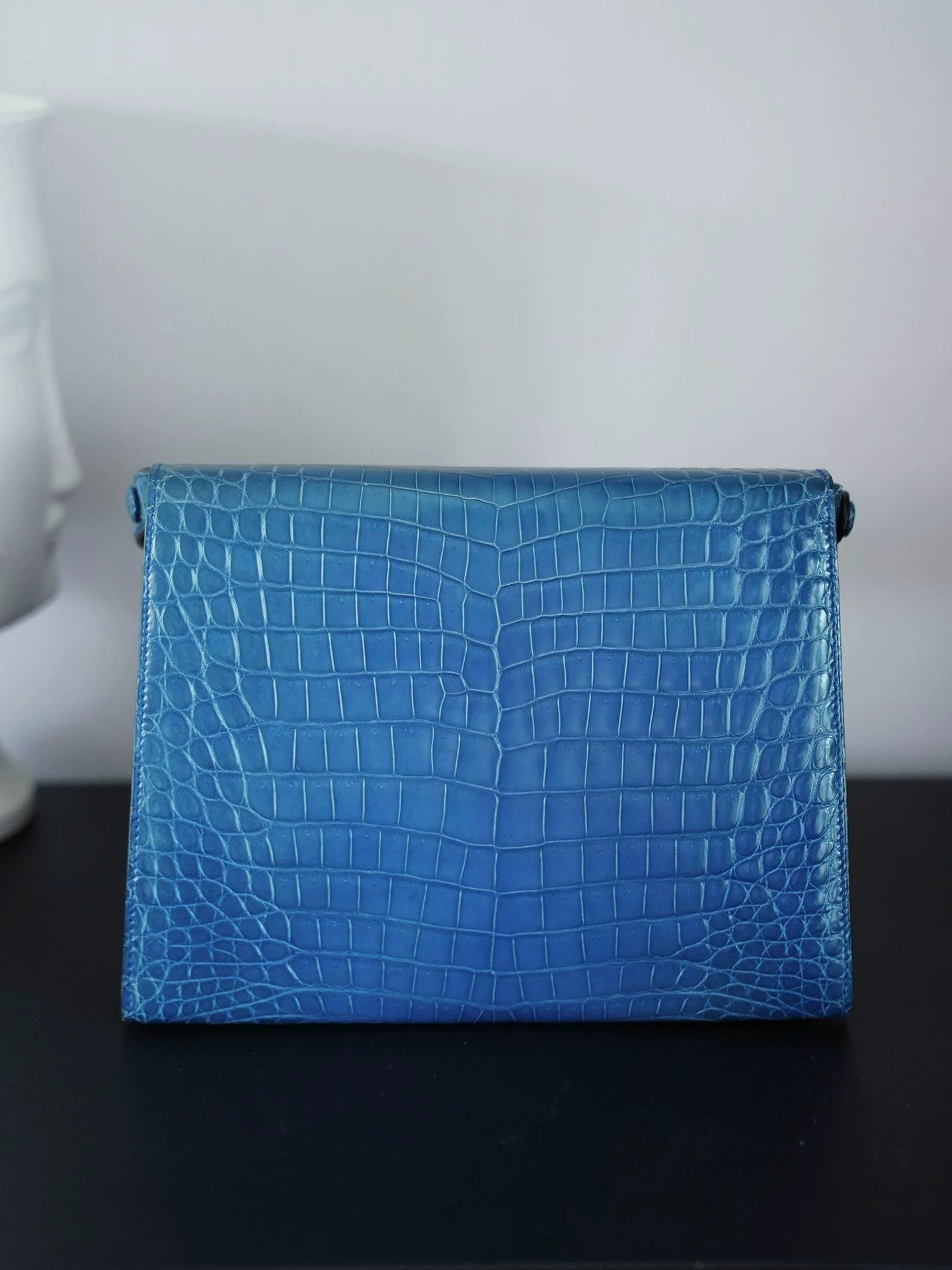 Other morabito vintage blue crocodile 2way tote shoulder bag Size ONE SIZE - 6 Thumbnail