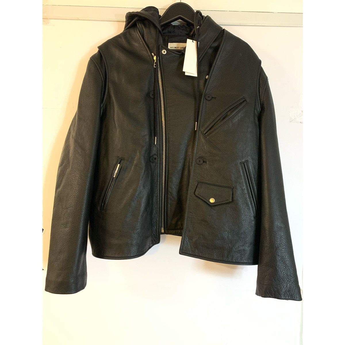 Helmut Lang HELMUT LANG BUILD OUT MOTORCYCLE LEATHER JACKET Size US L / EU 52-54 / 3 - 5 Thumbnail