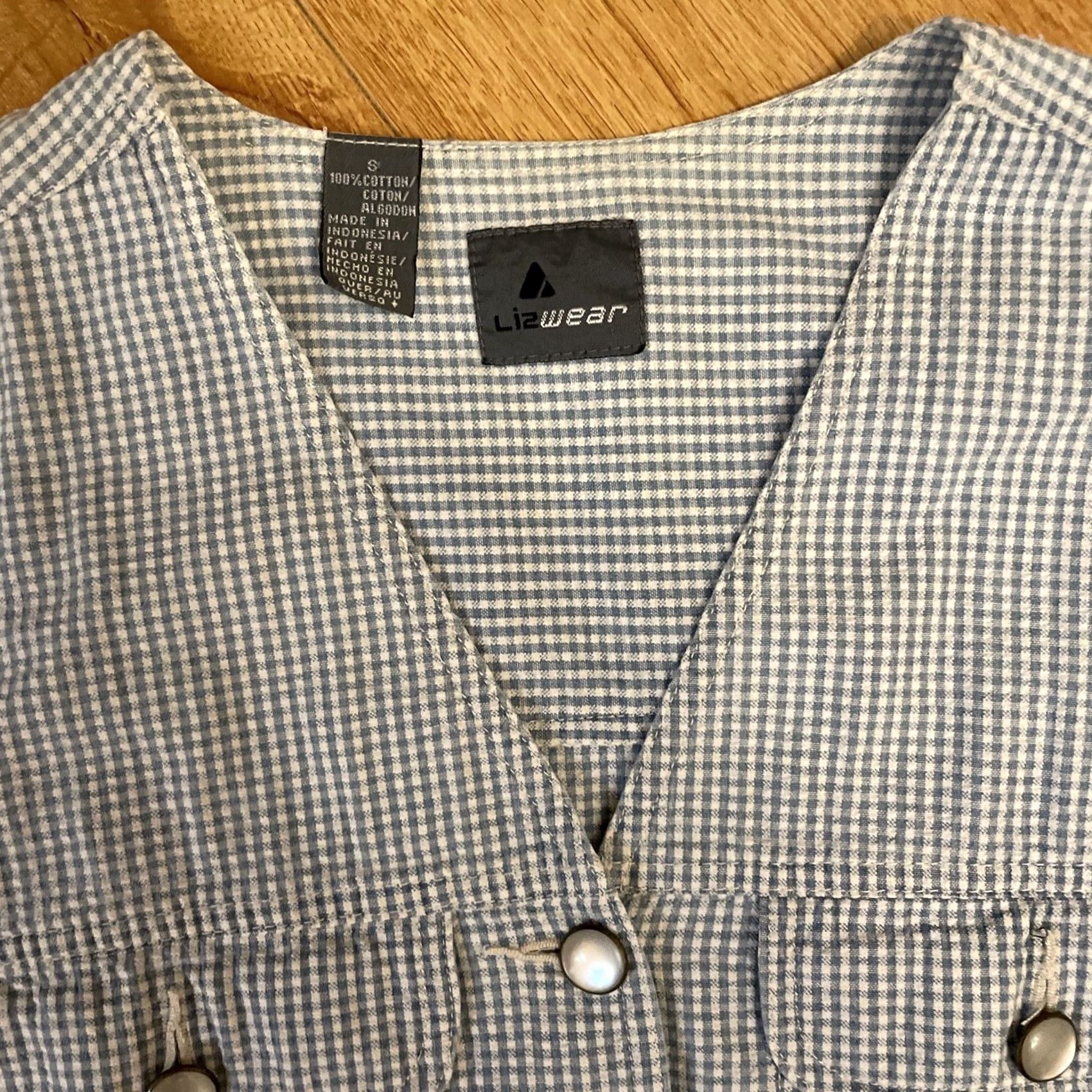 Vintage VINTAGE LizWear Jacket Coat S Boho Cotton Blue S Adults Womens Girls Mens Size S / US 4 / IT 40 - 3 Thumbnail