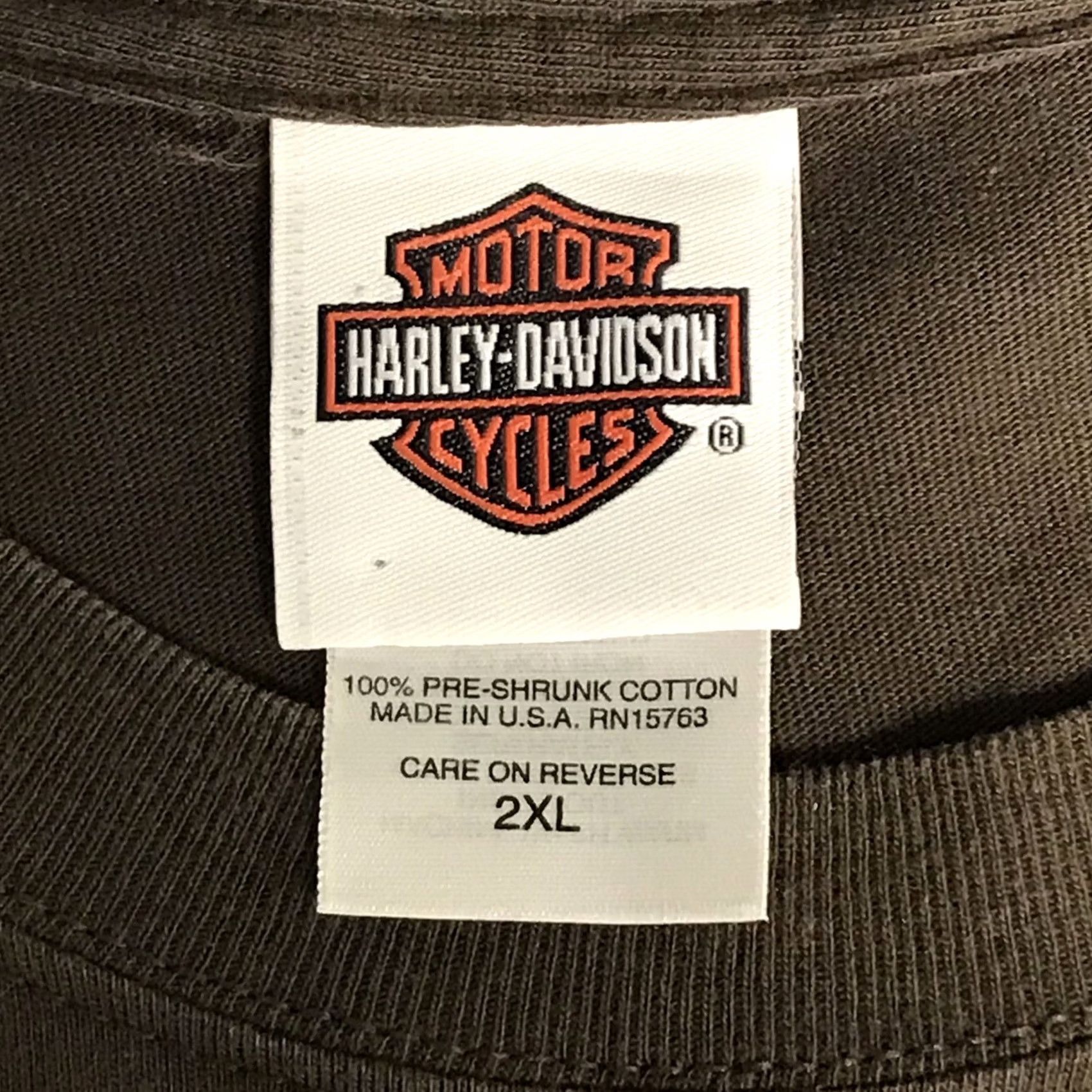 Harley Davidson Harley-Davidson Men T-Shirt Brown Deadwood Bandit Graphic 2XL Crew Neck Short Sleeve USA Western Vintage No Size US XXL / EU 58 / 5 - 3 Thumbnail