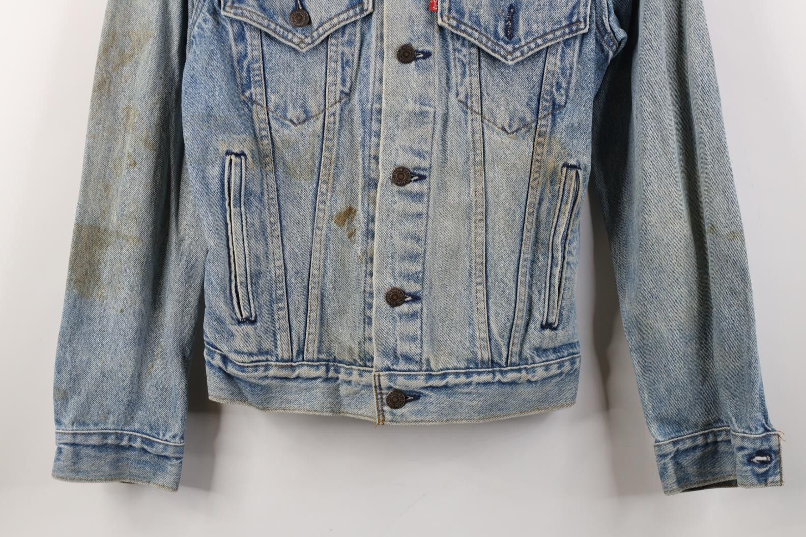 Levi's Vintage 80s Levis Denim Jean Trucker Jacket Blue USA Size US L / EU 52-54 / 3 - 3 Thumbnail