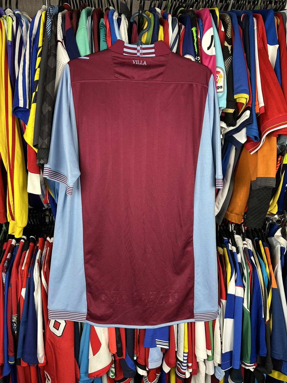 Macron MACRON ASTON VILLA 2013/14 HOME FOOTBAL SHIRT SOCCER JERSEY Size US XL / EU 56 / 4 - 2 Thumbnail