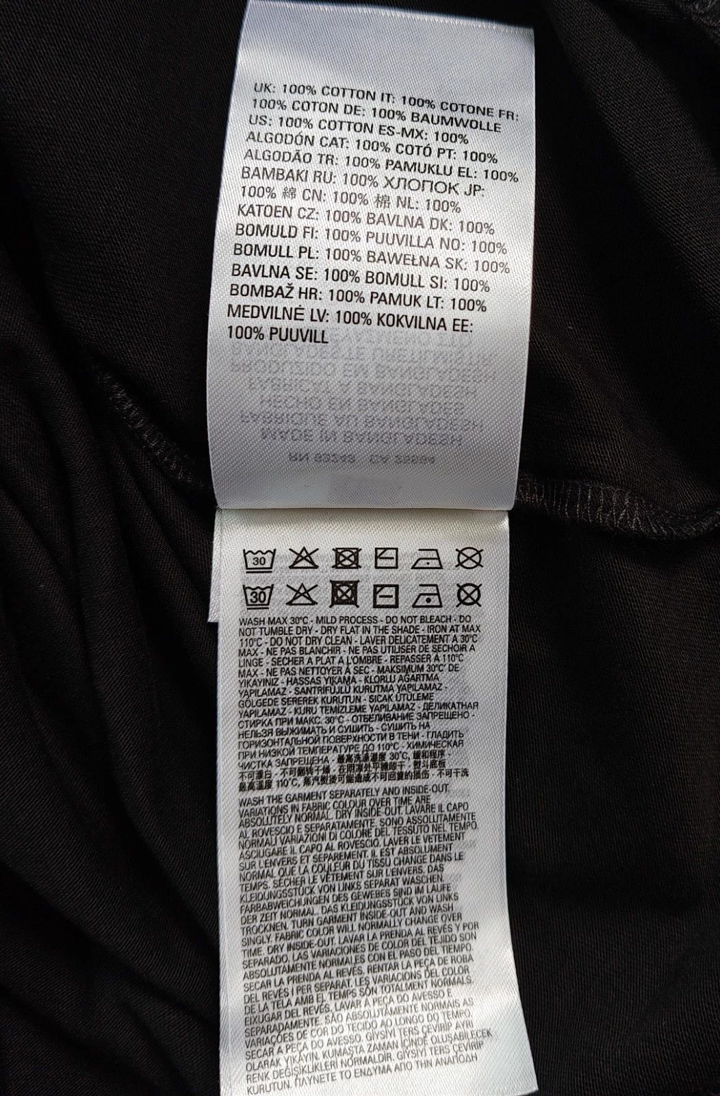 Diesel DIESEL Black Tshirt with Hardwear Denim Division print T4162 Size US M / EU 48-50 / 2 - 8 Thumbnail