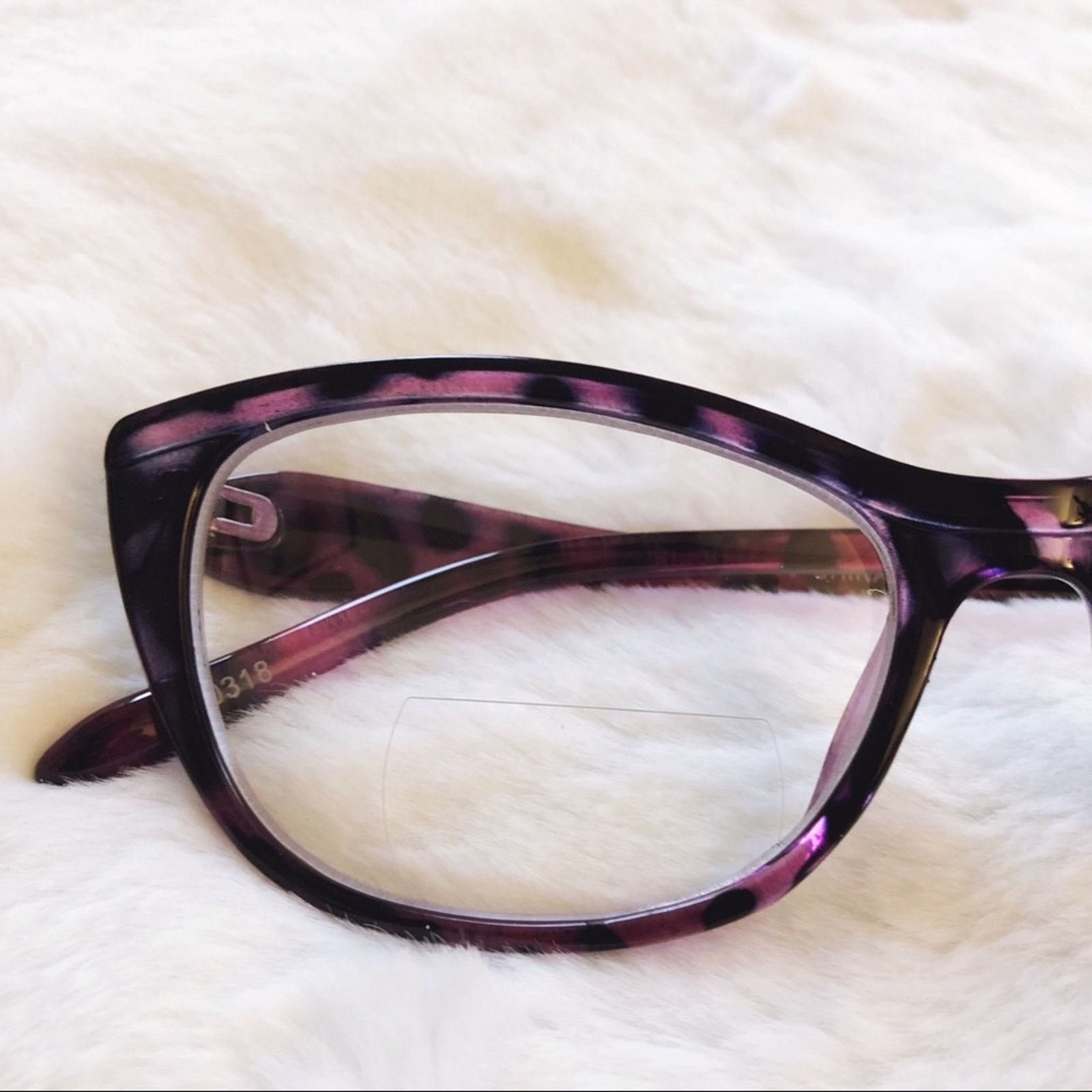 Other Bailey Purple Cat Eye Bi-Focal Reader Glasses Size ONE SIZE - 8 Thumbnail