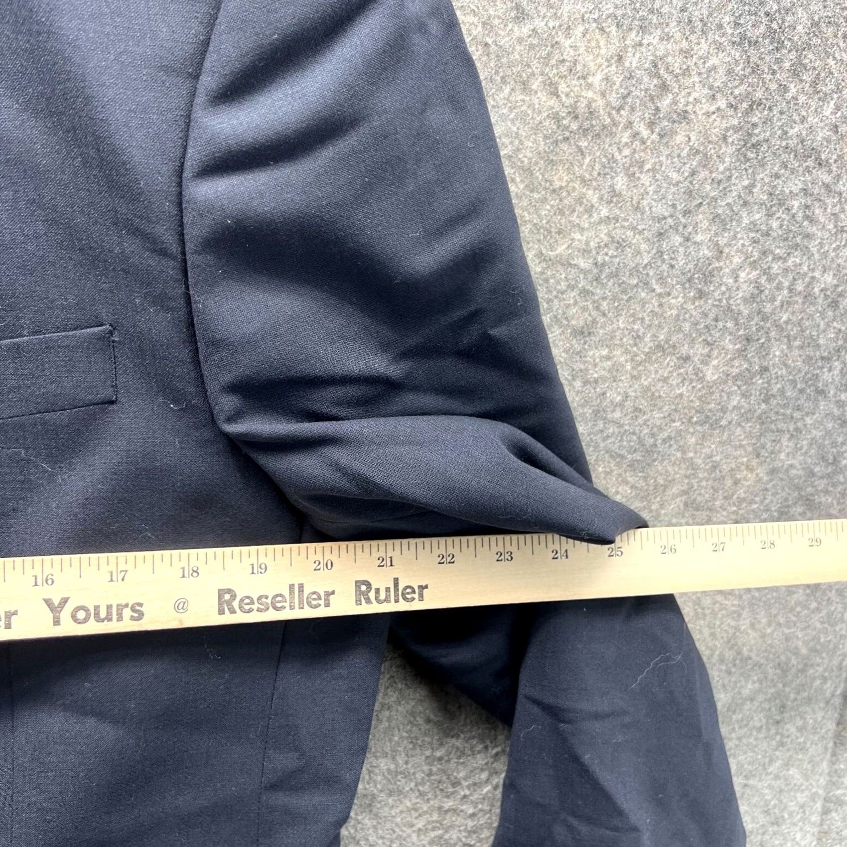 Brooks Brothers Brooks Brothers Blazer 42R Men Wool Navy Blue Single-Breasted Stretch Jacket Coat Business Casual Party/Cocktail Regular Length Vintage No Size 42R - 5 Thumbnail