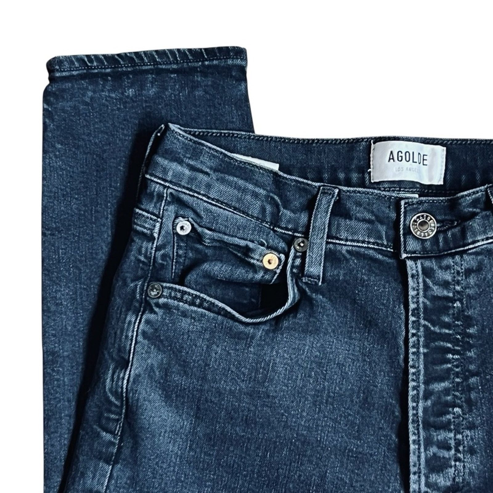 Agolde Agolde Women’s Sz 27 Black High Rise Jeans Slim Denim Size 27" / US 4 / IT 40 - 3 Thumbnail