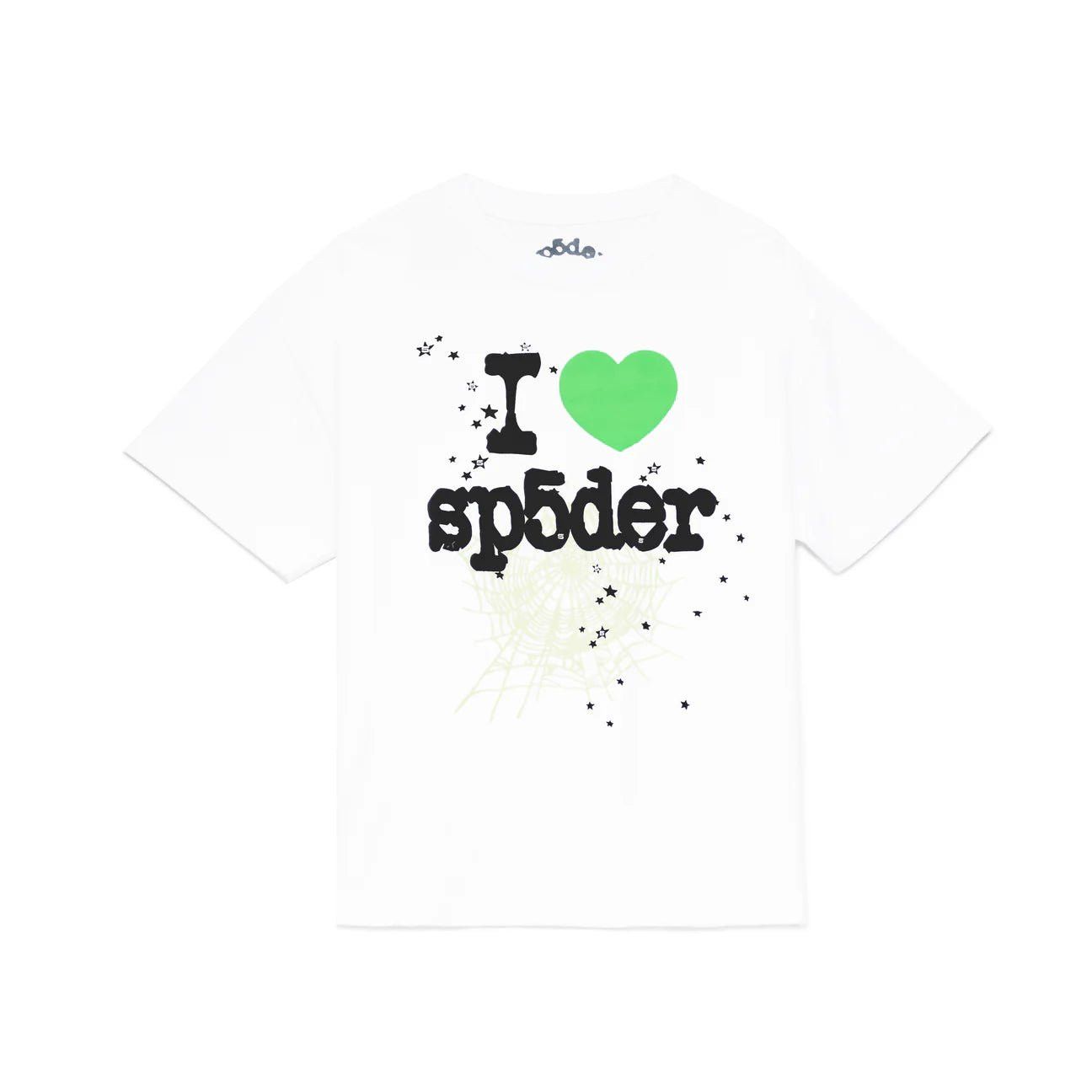 image of Spider Worldwide Sp5Der Souvenir "i Heart Sp5Der" Tee White / Green, Men's (Size Small)