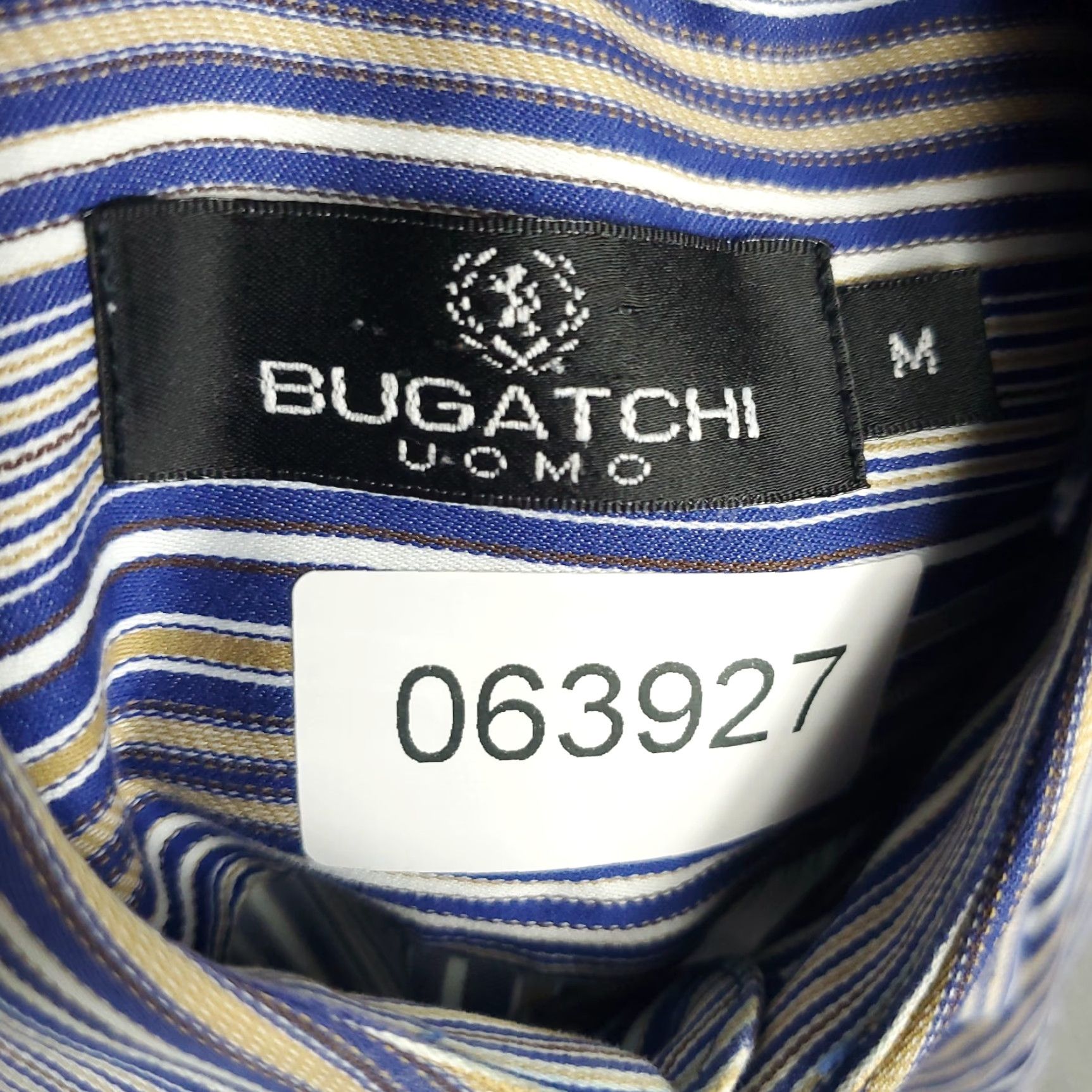 BUGATCHI Bugatchi Uomo Shirt Blue Striped Button-Up Long Sleeve Mens Medium Size US M / EU 48-50 / 2 - 8 Thumbnail