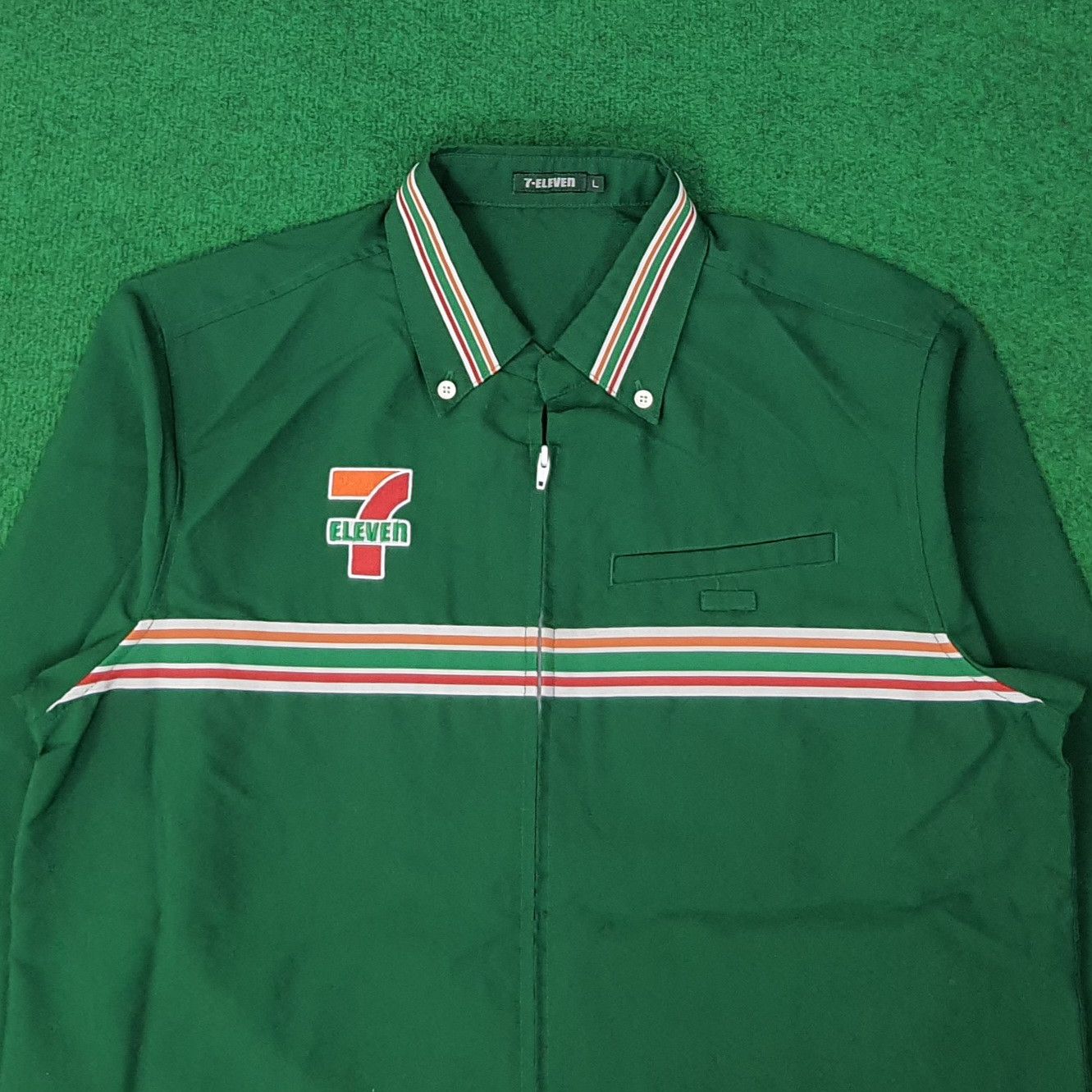 Japanese Brand Vintage 7 Eleven Japan staff Uniform C259N43 Size US M / EU 48-50 / 2 - 2 Thumbnail