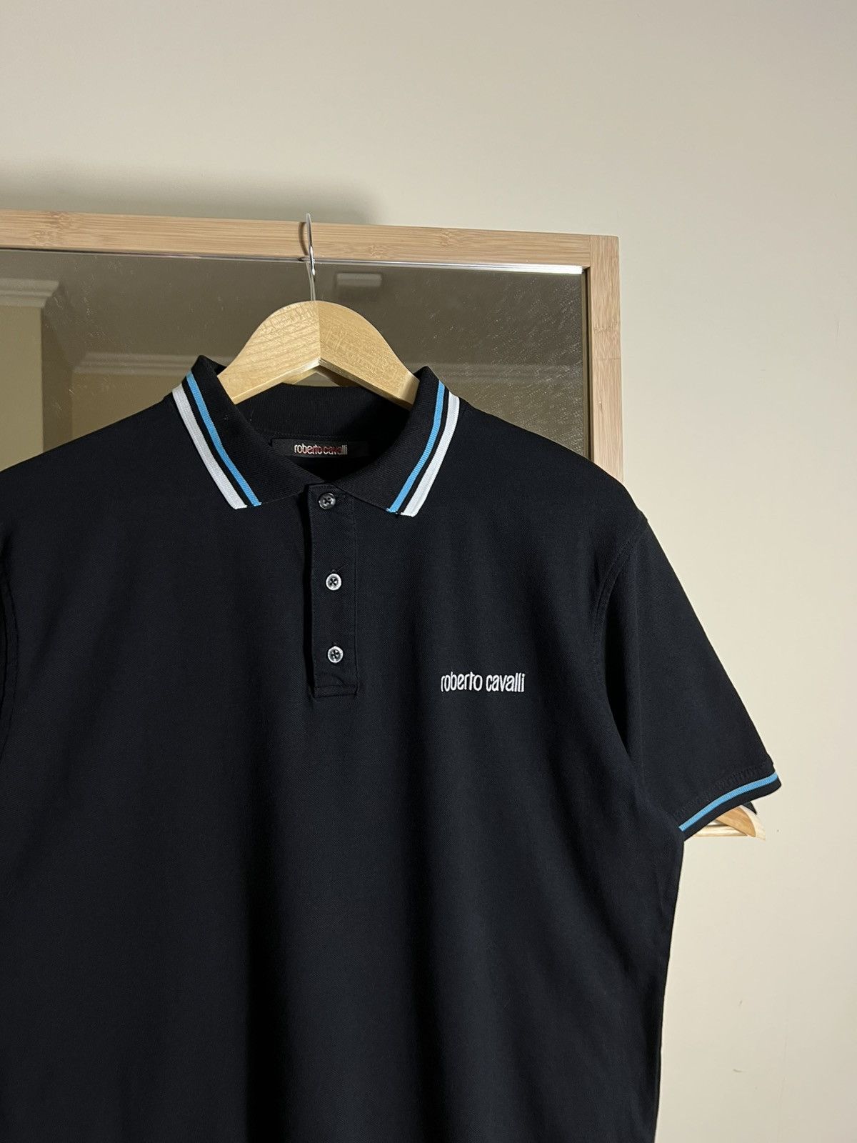 Roberto Cavalli Roberto Cavalli Polo T-Shirt Oxford Striped Collar Luxury Size US XXL / EU 58 / 5 - 2 Thumbnail