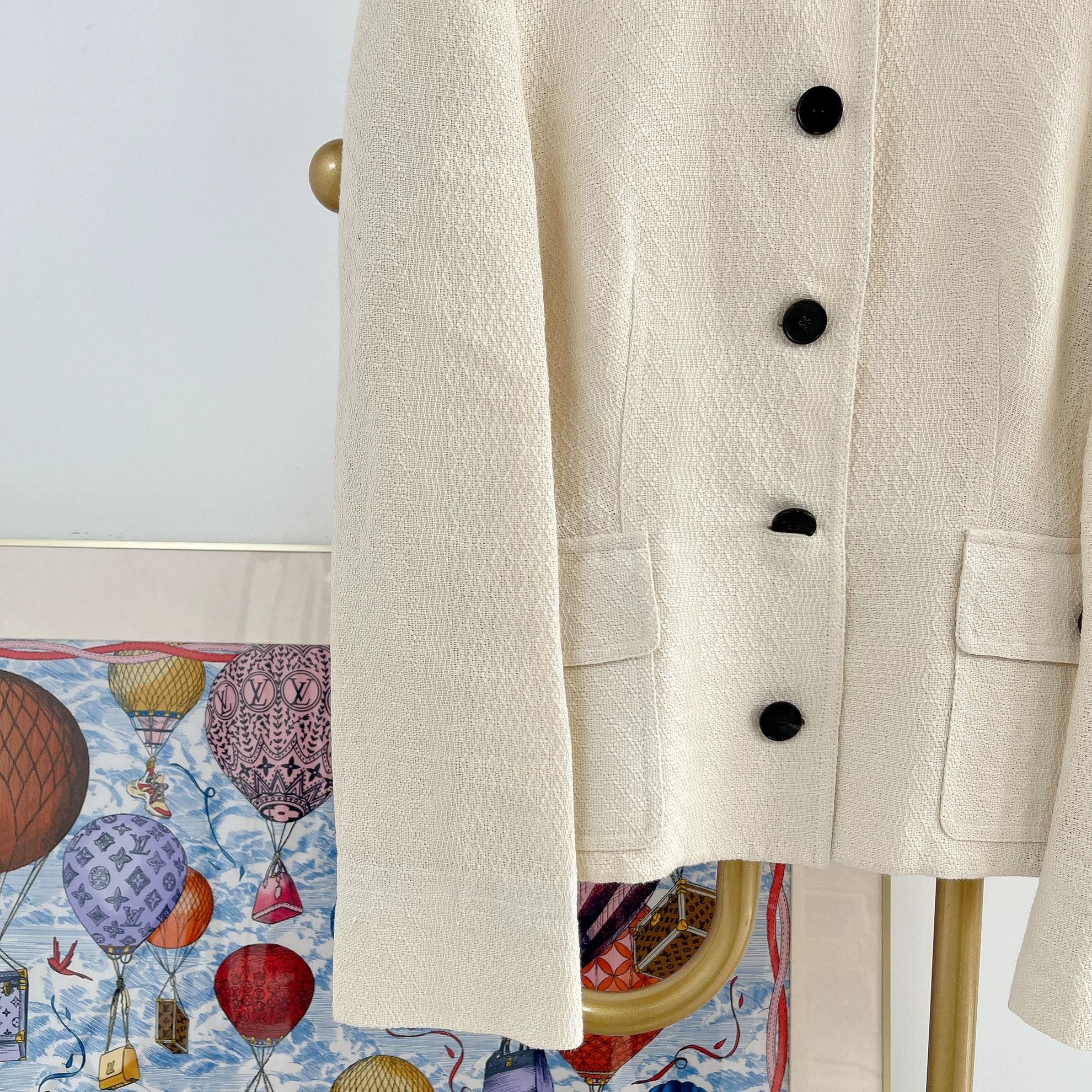 Dior Dior Ivory Tailored Blazer F38 Size S / US 4 / IT 40 - 3 Thumbnail