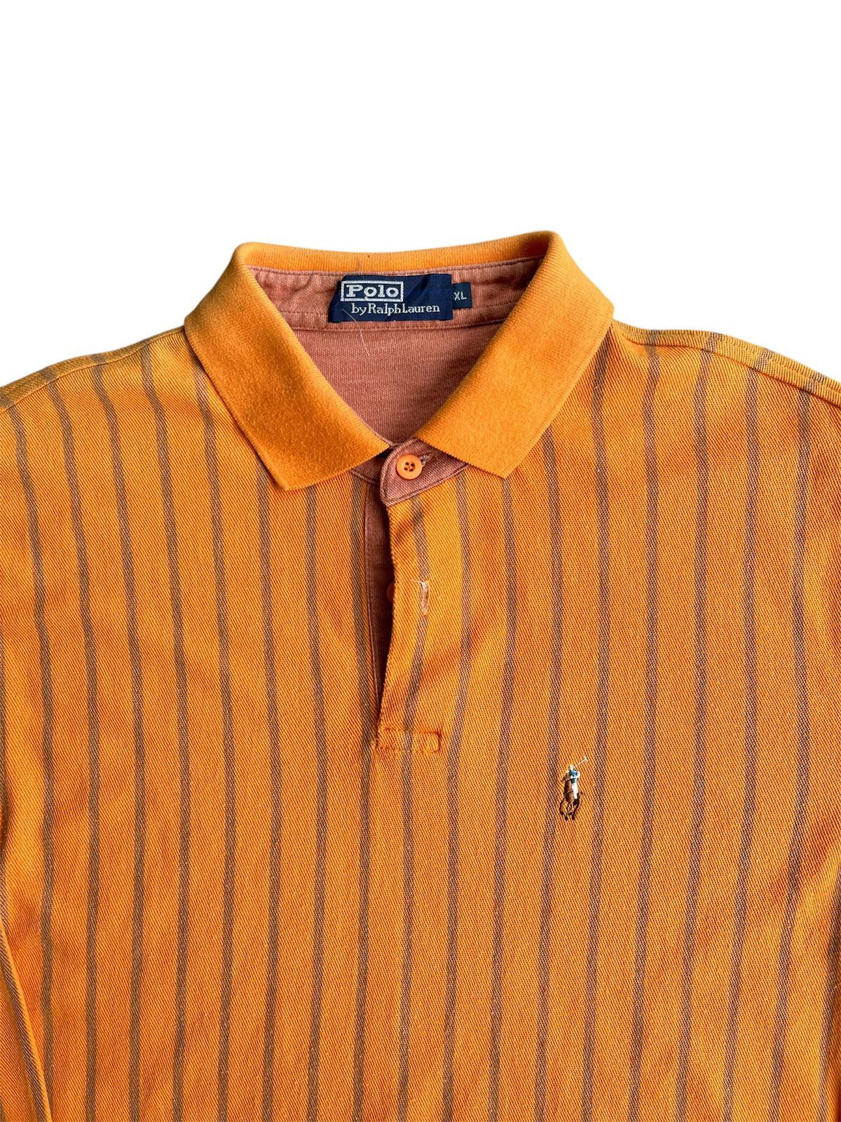 Polo Ralph Lauren 90s OG Polo Ralph Laurent Stripe Polo Shirt Size US XL / EU 56 / 4 - 2 Thumbnail