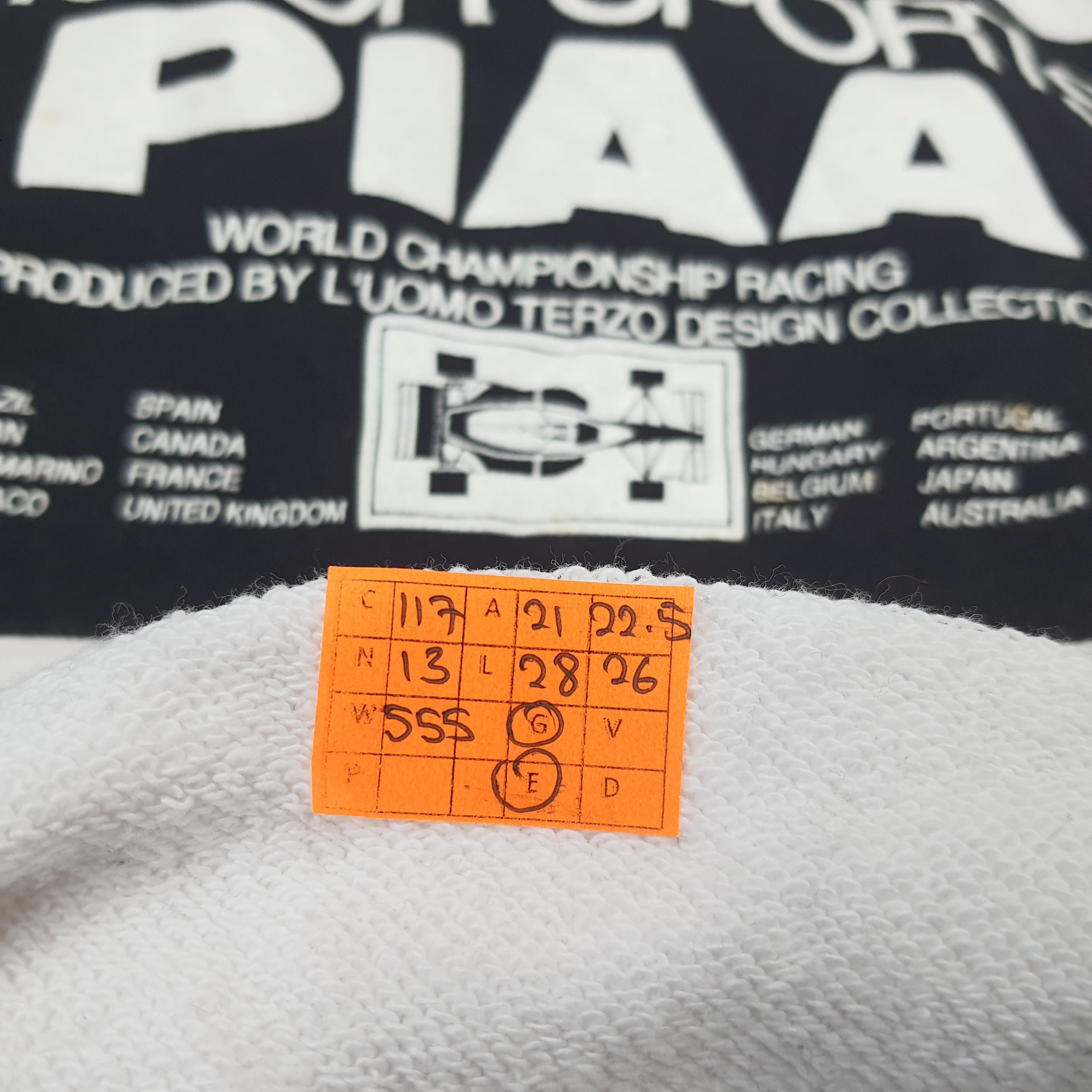Vintage Vintage PIAA Motor Sports Formula 1 Grand Prix Sweatshirt Size US M / EU 48-50 / 2 - 9 Thumbnail
