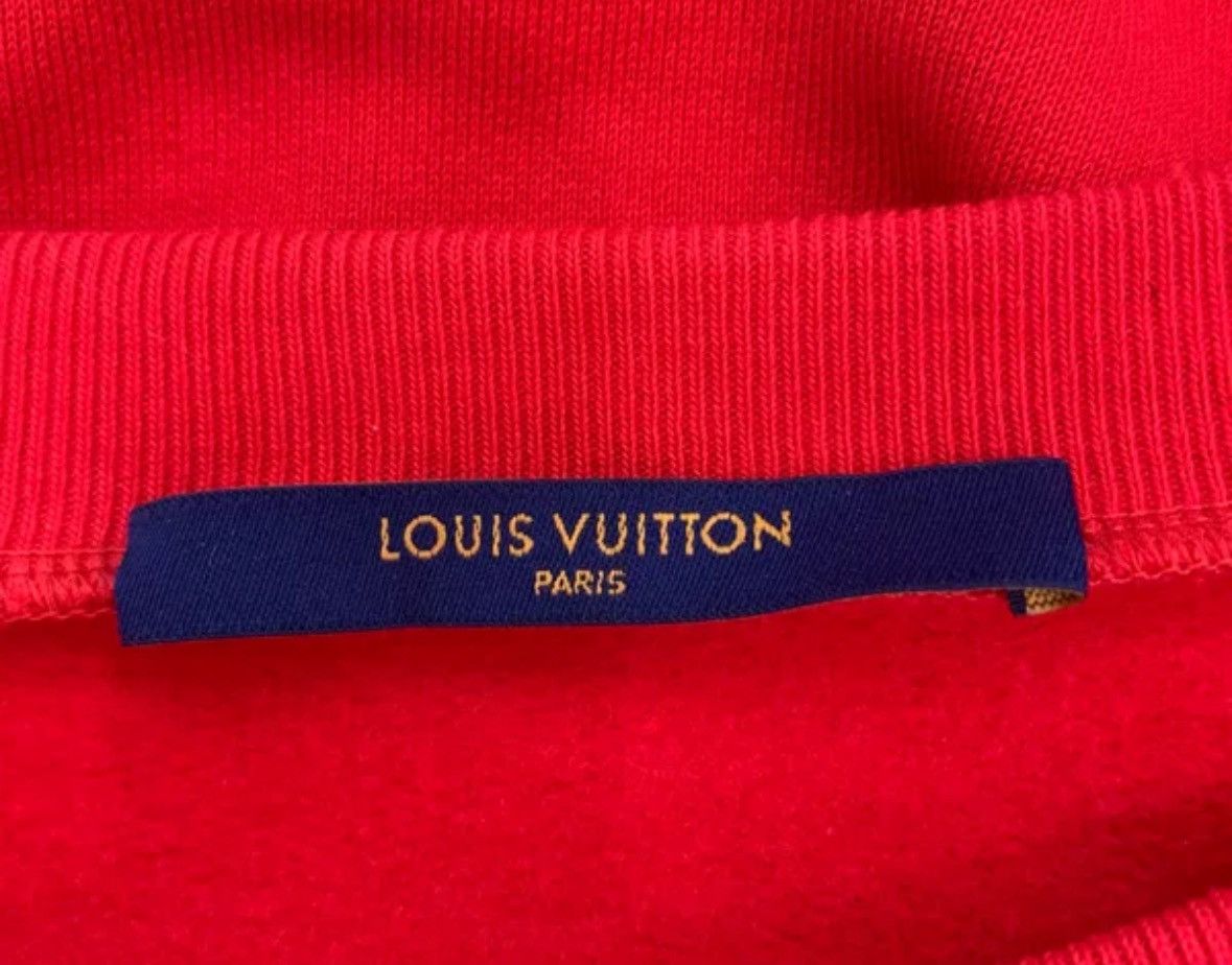 Louis Vuitton Louis Vuitton round neck red cotton long sleeved sweatshirt Size US L / EU 52-54 / 3 - 5 Thumbnail