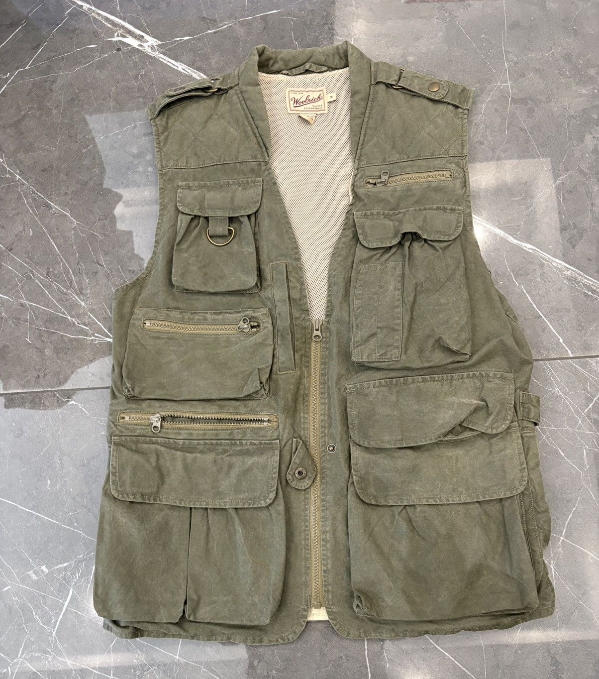Woolrich Woolen Mills Woolrich Mens Rugged Outdoorwear Utility Vest Olive Green Size US M / EU 48-50 / 2 - 1 Thumbnail