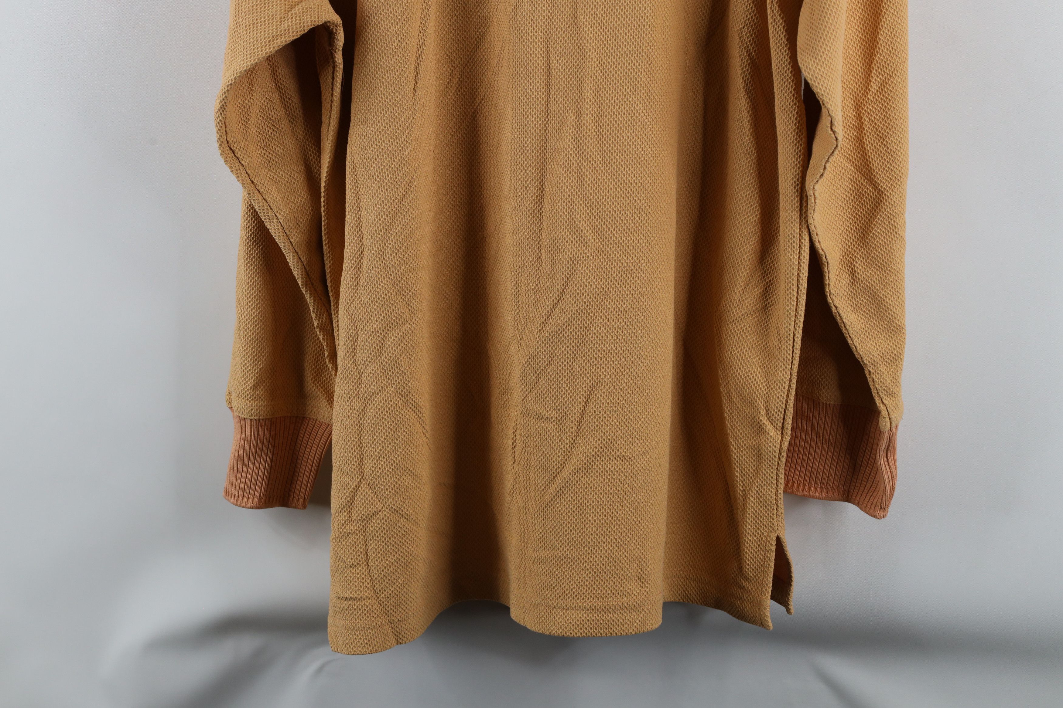 Tommy Bahama × Vintage Vintage Tommy Bahama Silk Blend Knit Long Sleeve Polo Orange Size US L / EU 52-54 / 3 - 12 Thumbnail