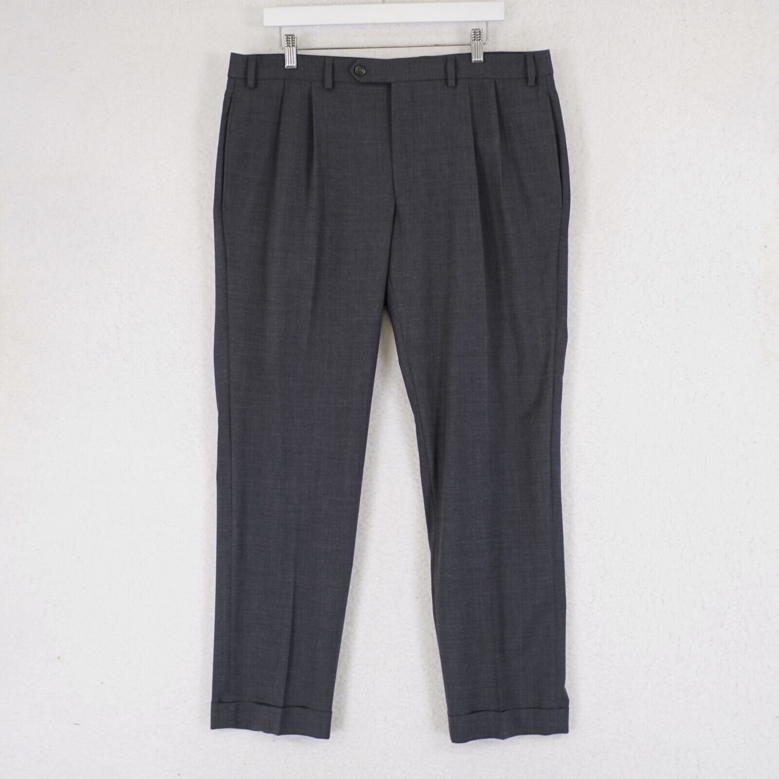 Lauren Ralph Lauren Lauren Ralph Lauren High Performance Wool Gray 37/31 Pleated Size 36R - 1 Thumbnail