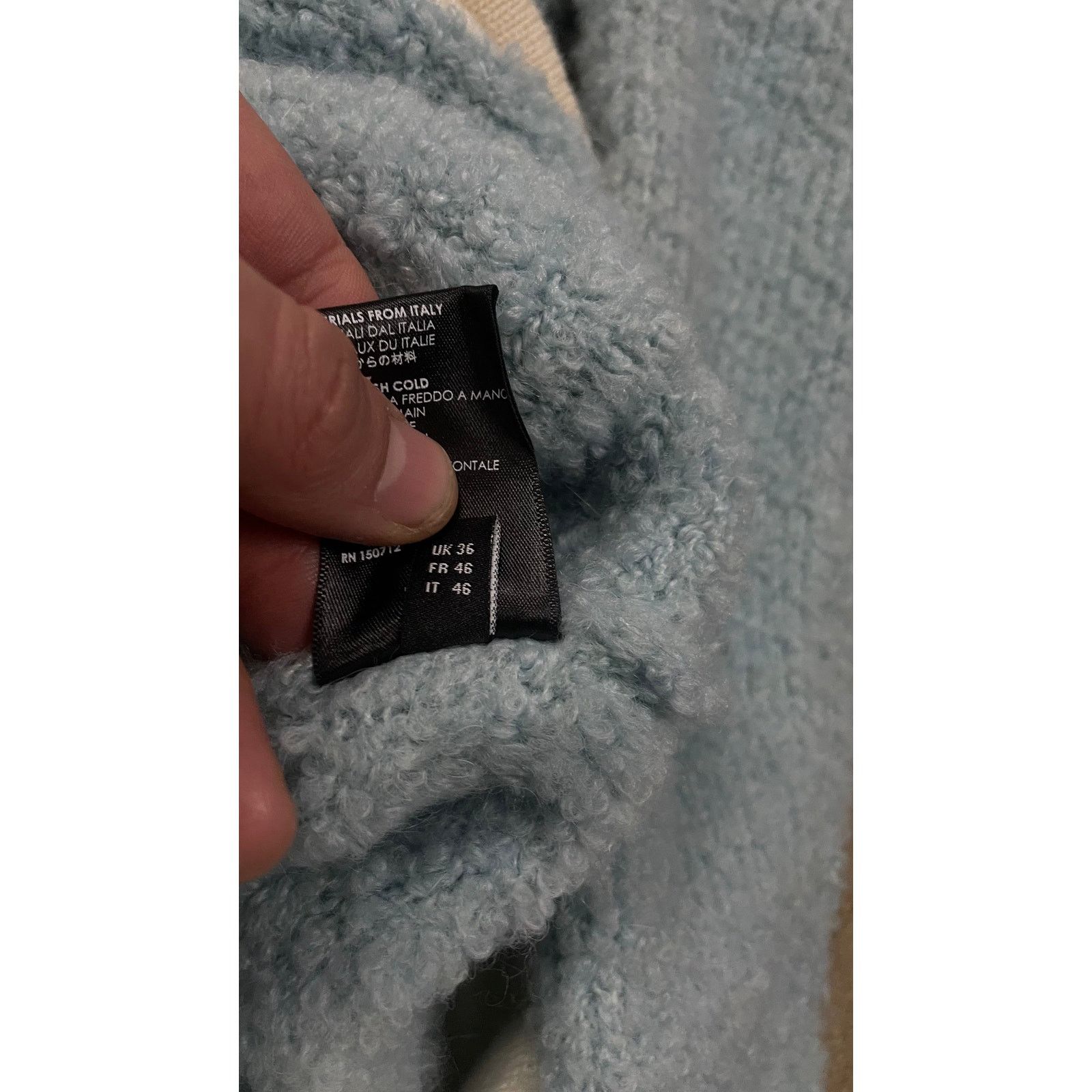 Amiri Amiri Light Blue Cardigan Used Small Size US S / EU 44-46 / 1 - 5 Thumbnail