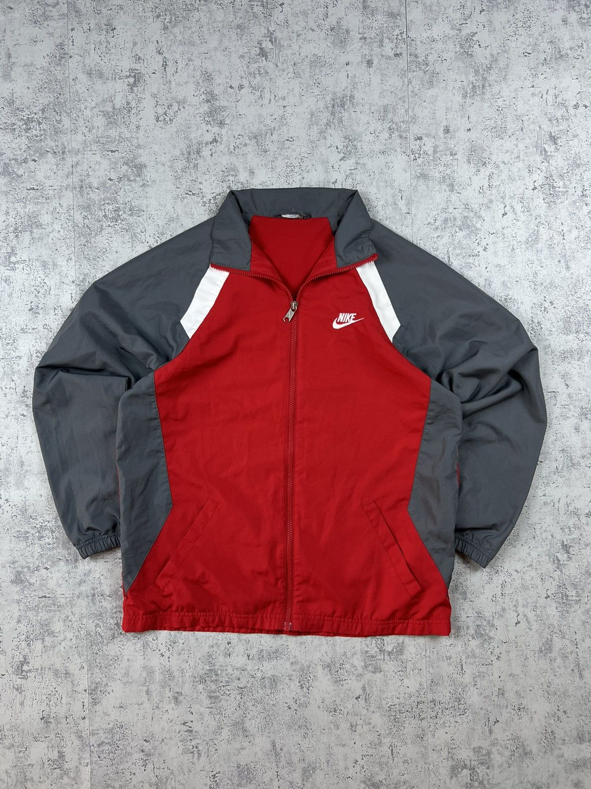 90'S Nike NIKE Nylon Jacket Men's S Size Vintage Nylon navy blue type Vintage Second Hand
