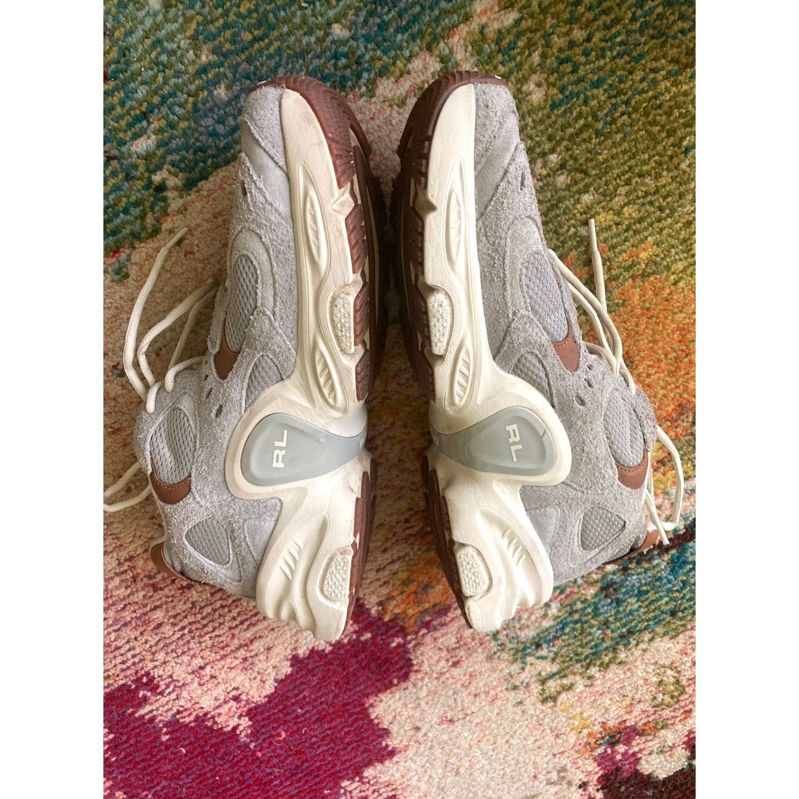 Polo Ralph Lauren Polo Ralph Lauren Shoes Mens Size 12 US Modern Trainer 100 Gray Suede Sneakers Shoes Size US L / EU 52-54 / 3 - 5 Thumbnail