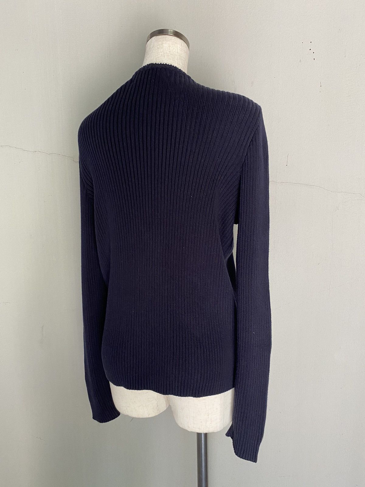 Versace GIANNI VERSACE Black Zip-Up Knit Cardigan Size M / US 6-8 / IT 42-44 - 13 Thumbnail