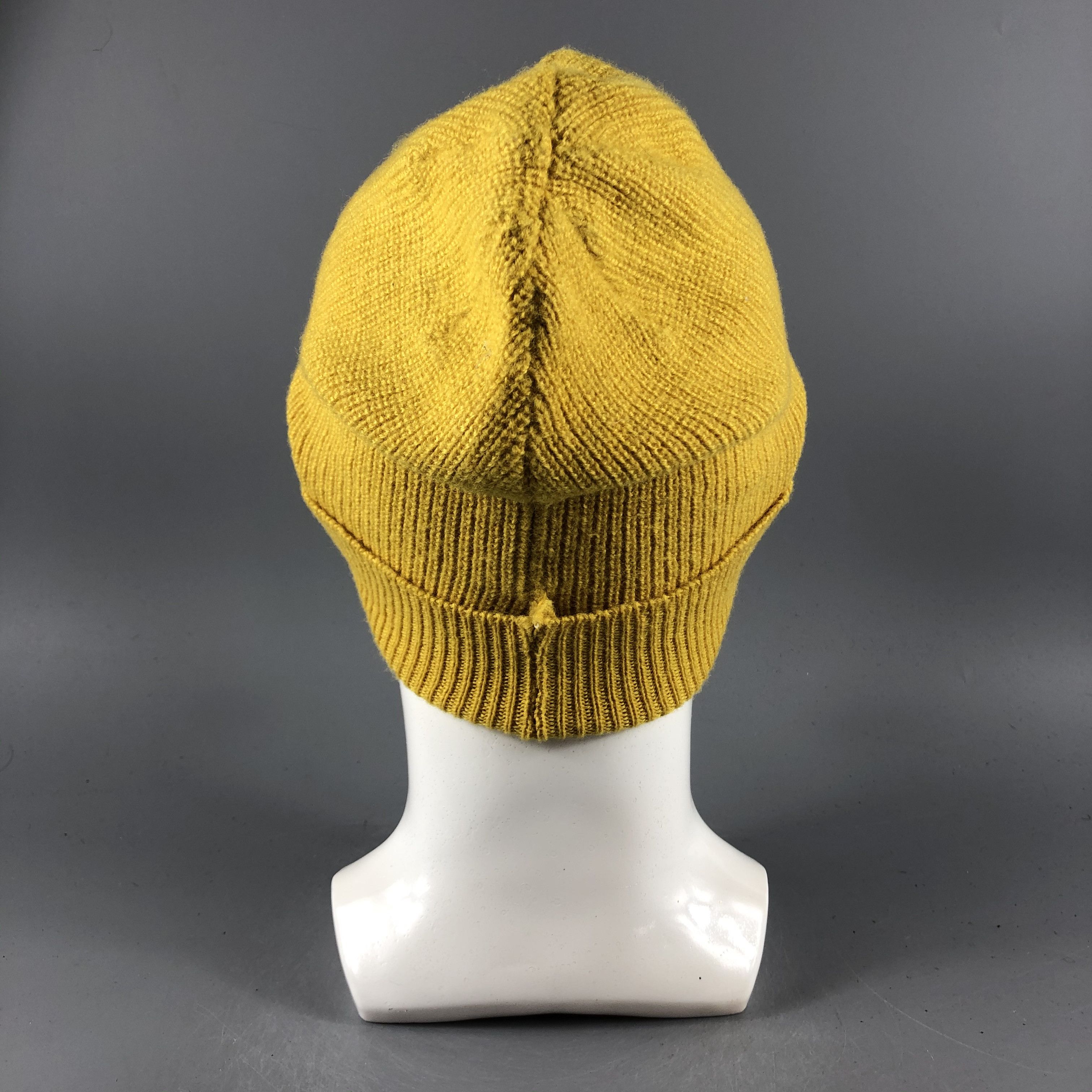 Japanese Brand × Vintage Unknown Yellow Minimalist Beanie Snow Hat Snow Cap -D764 Size ONE SIZE - 2 Thumbnail