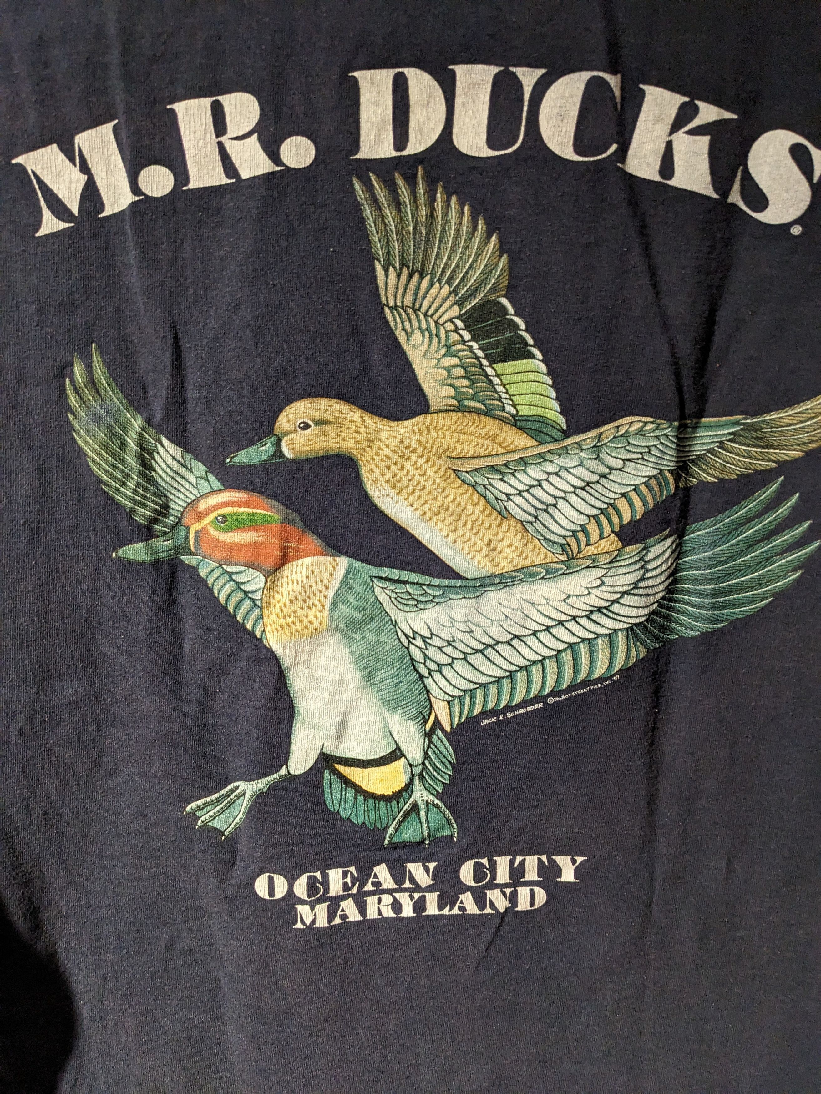 Vintage Vintage 1997 MR. Ducks Ocean City Long-Sleeve T-Shirt Size US M / EU 48-50 / 2 - 2 Thumbnail