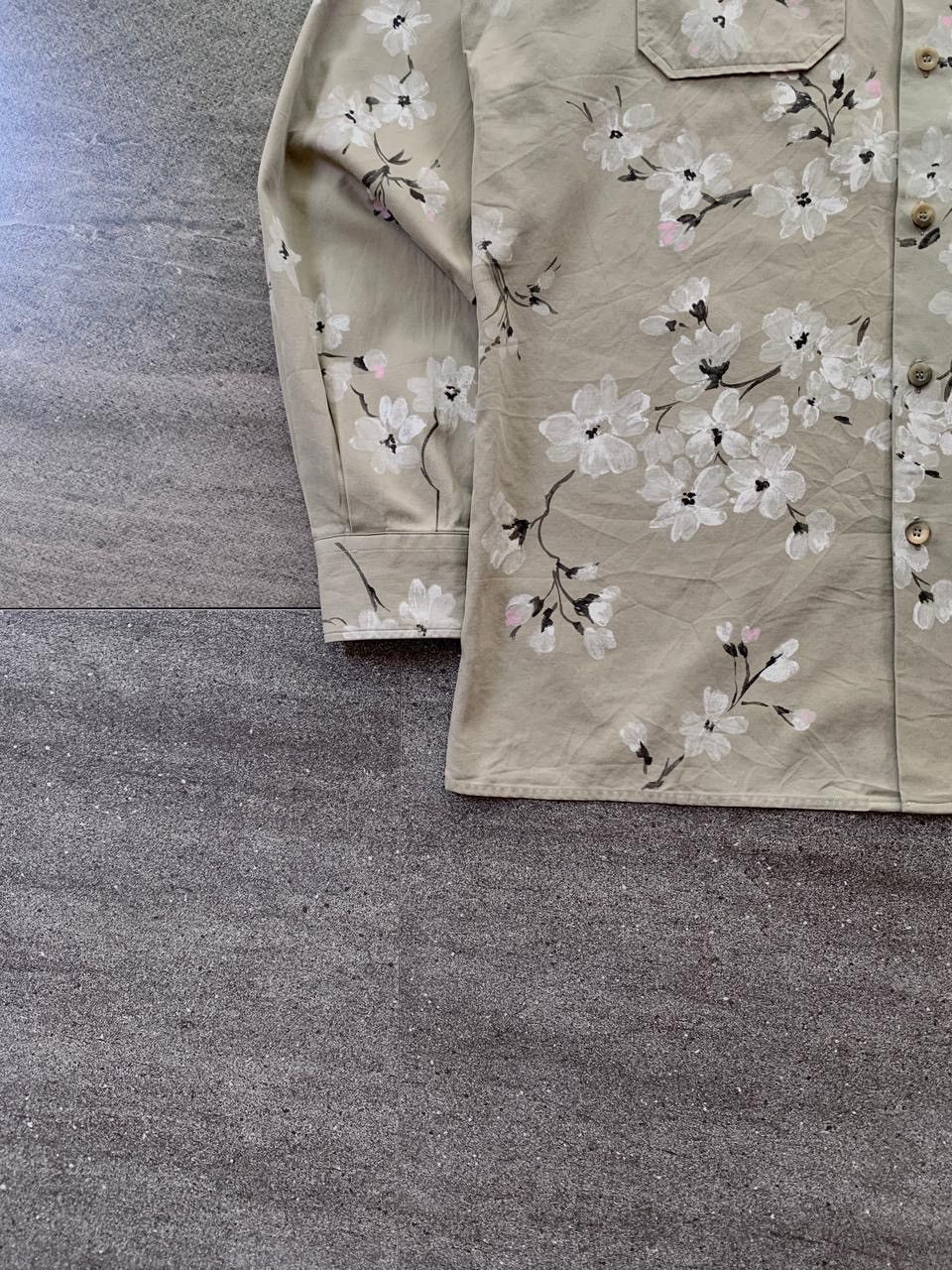Gucci FREE TAX! SS 2003 Painted Floral Military Shirt by Tom Ford Size US S / EU 44-46 / 1 - 4 Thumbnail