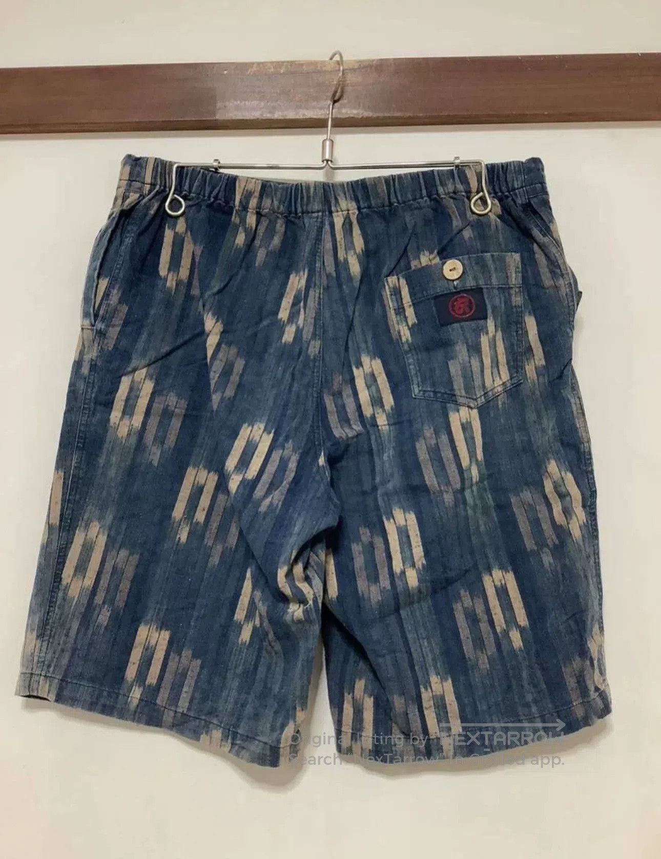Kapital japanese kasuri cotton shorts for men. Size US 26 / EU 42 - 2 Thumbnail