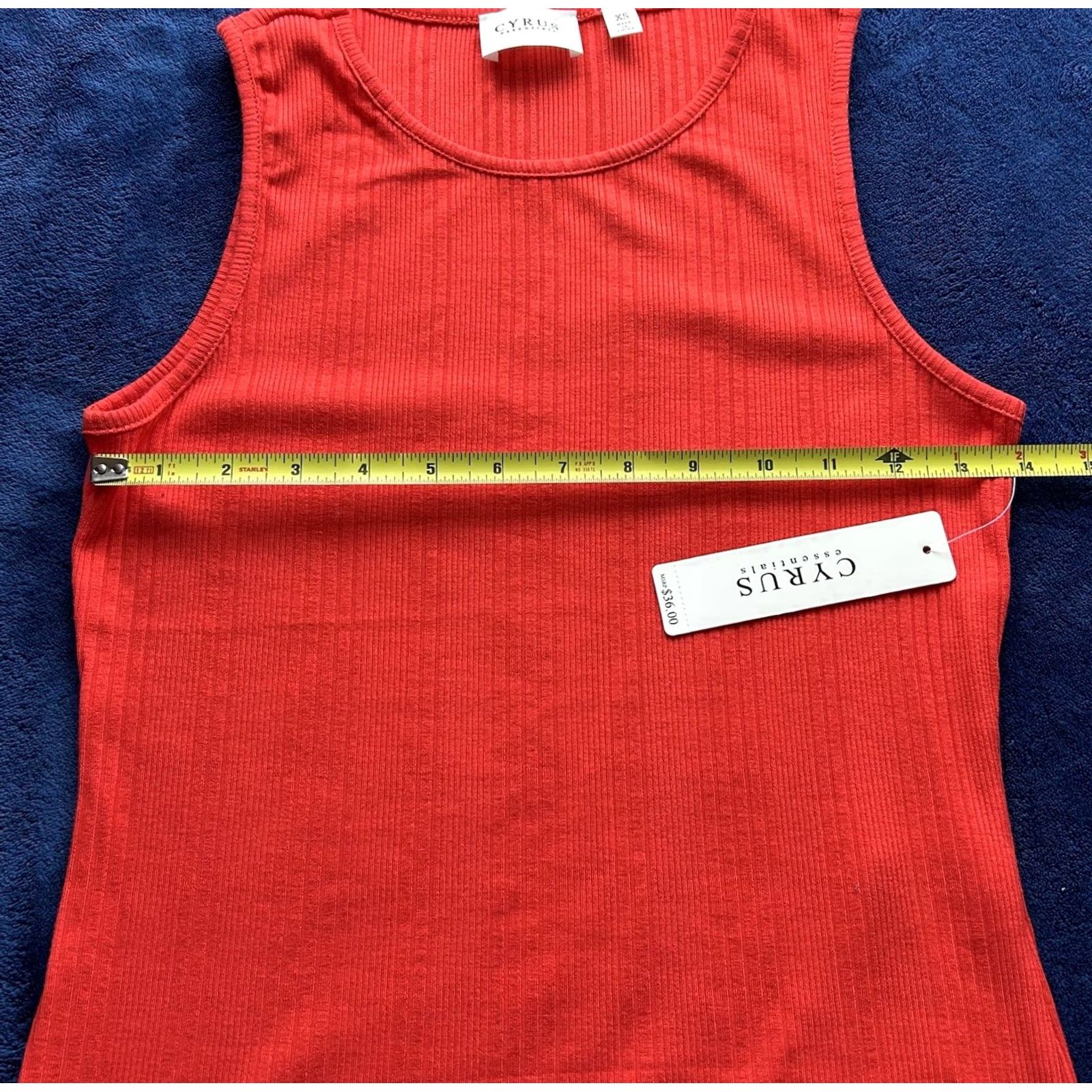 Essentials Cyrus Essentials Sleeveless Top Shirt Tank Women XS Red NWT K632322 New Tags Size XS / US 0-2 / IT 36-38 - 7 Thumbnail